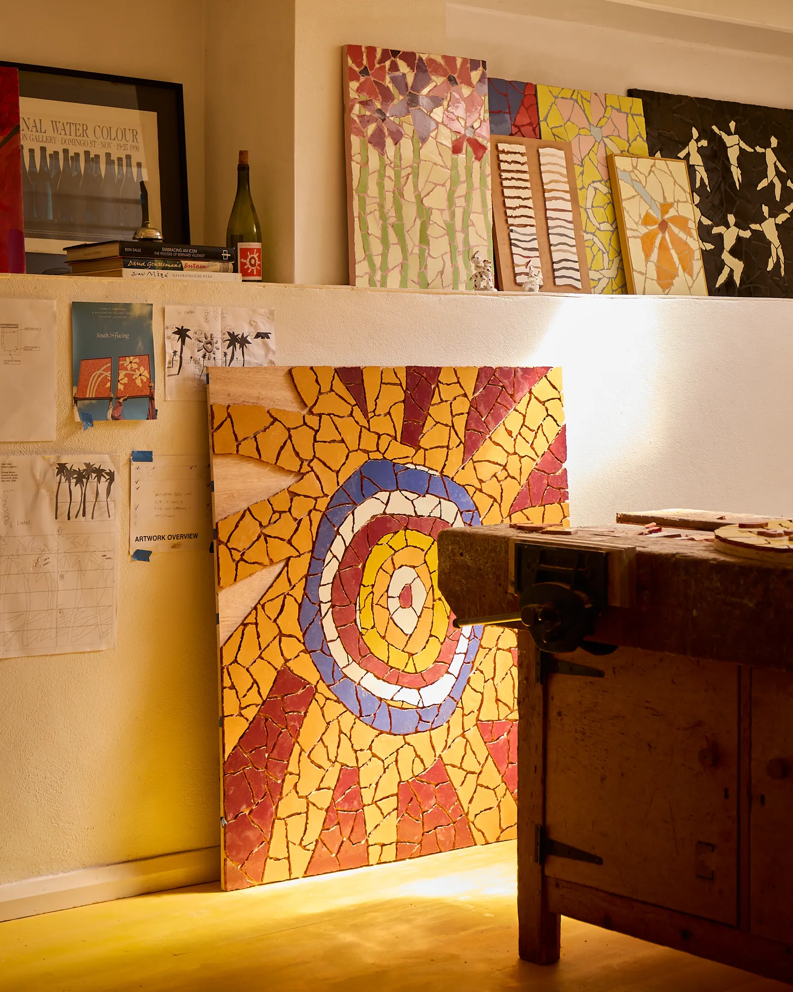 Even the light seems to become part of the work, drifting across the surfaces throughout the day.
