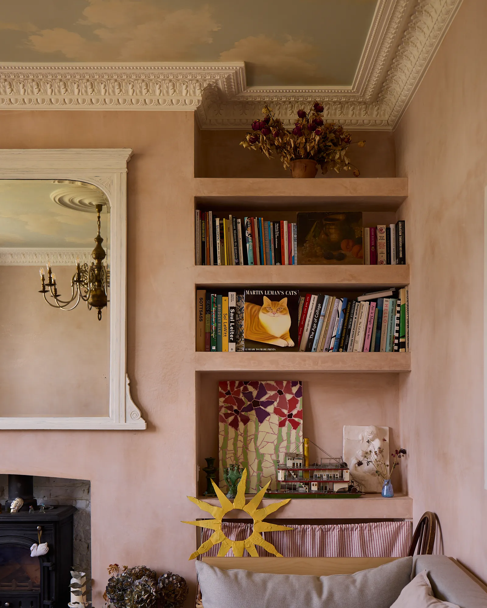 The house already had creative bones from previous owners. He likes the idea of continuing it's creative lineage.