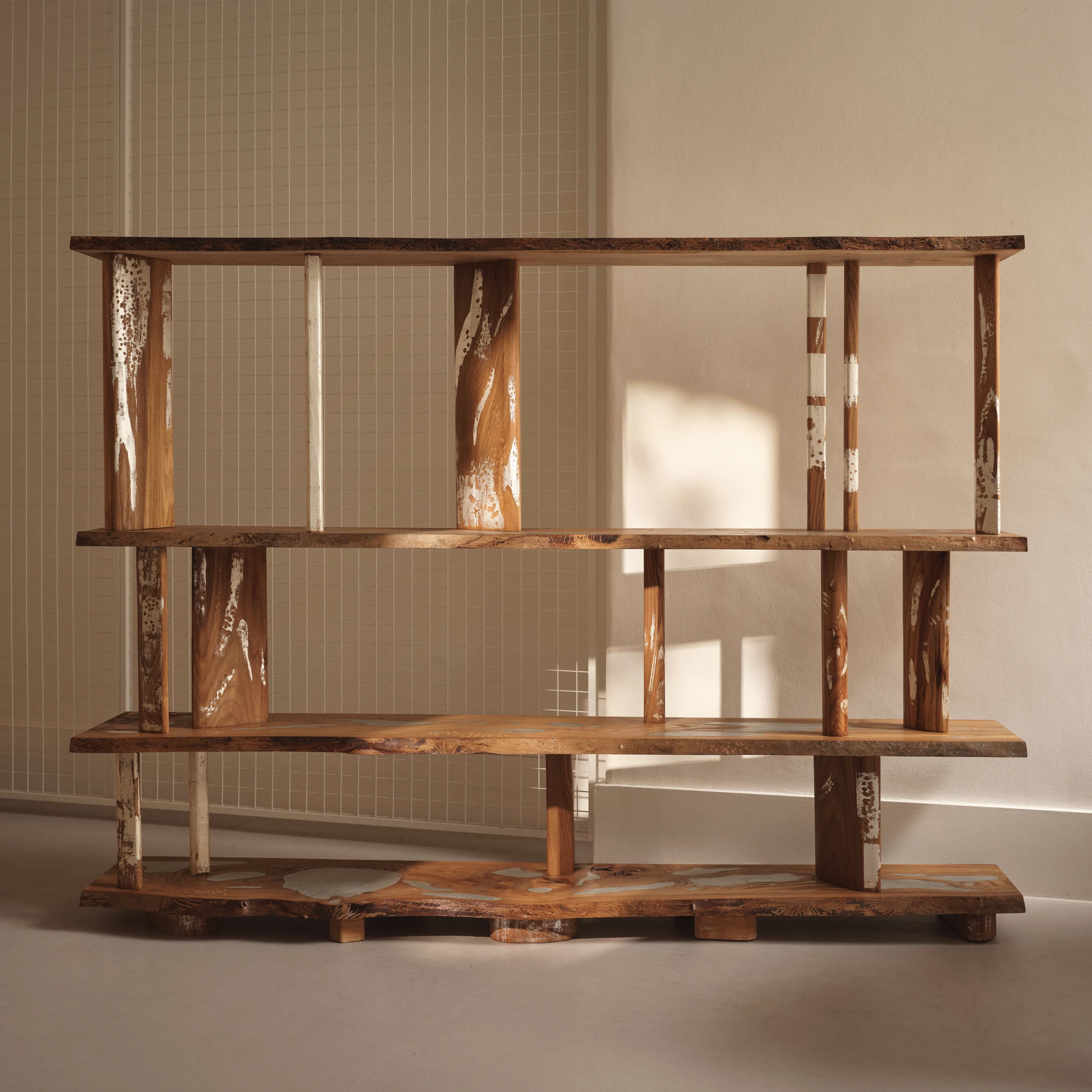 Metallurgy Patchwork Bookshelf