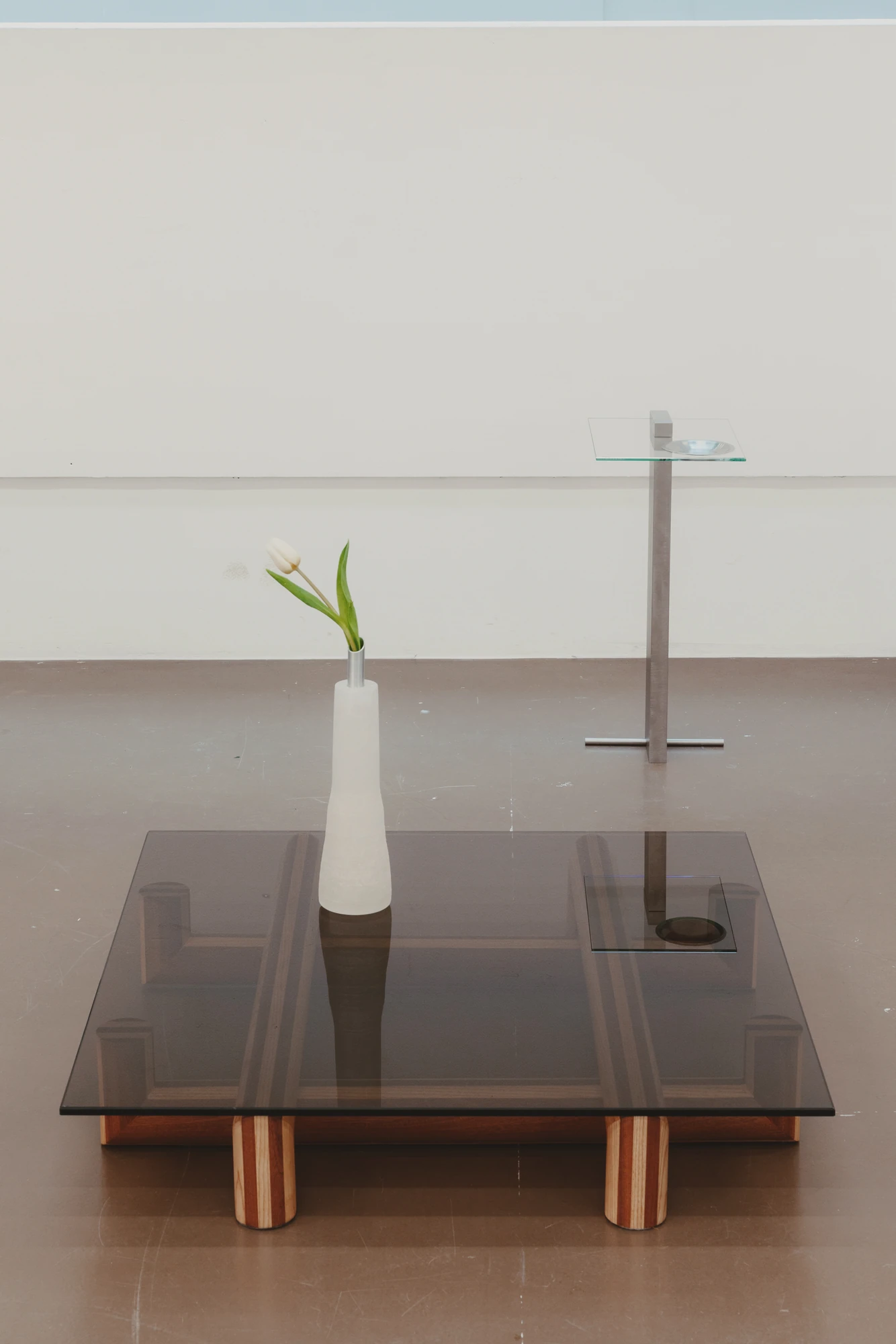 Striped composition coffee table
