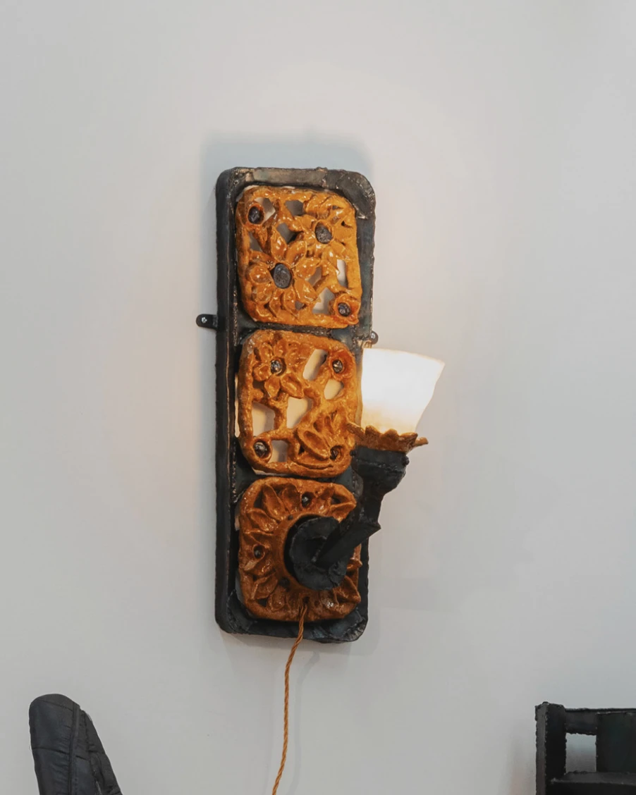 Sunflower Panel Sconce (square)