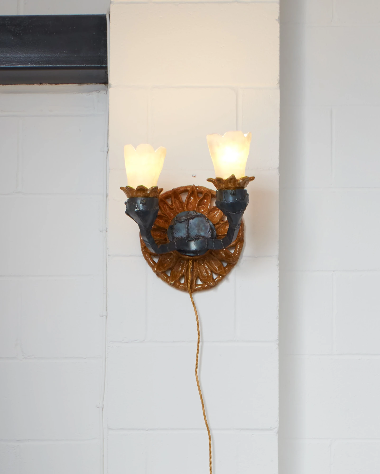 Sunflower Panel Sconce (round)
