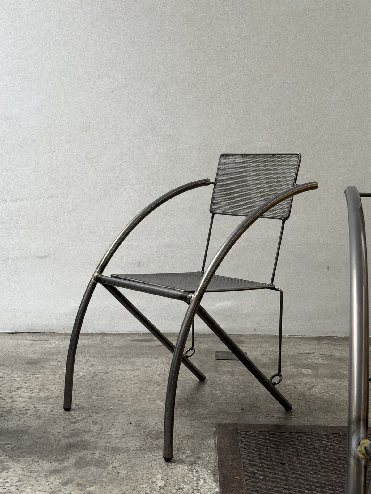 Unknown, Postmodern Steel Chair Set, Unknown thumbnail 3