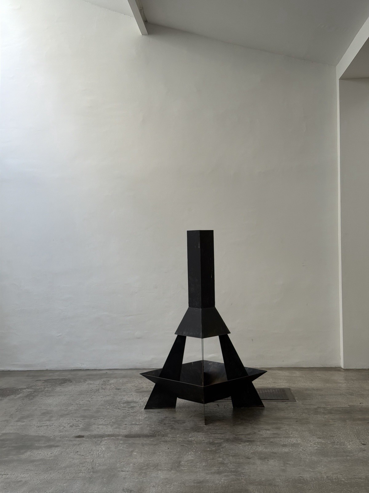 Unique Sculptural Outdoor Fireplace, Unknown