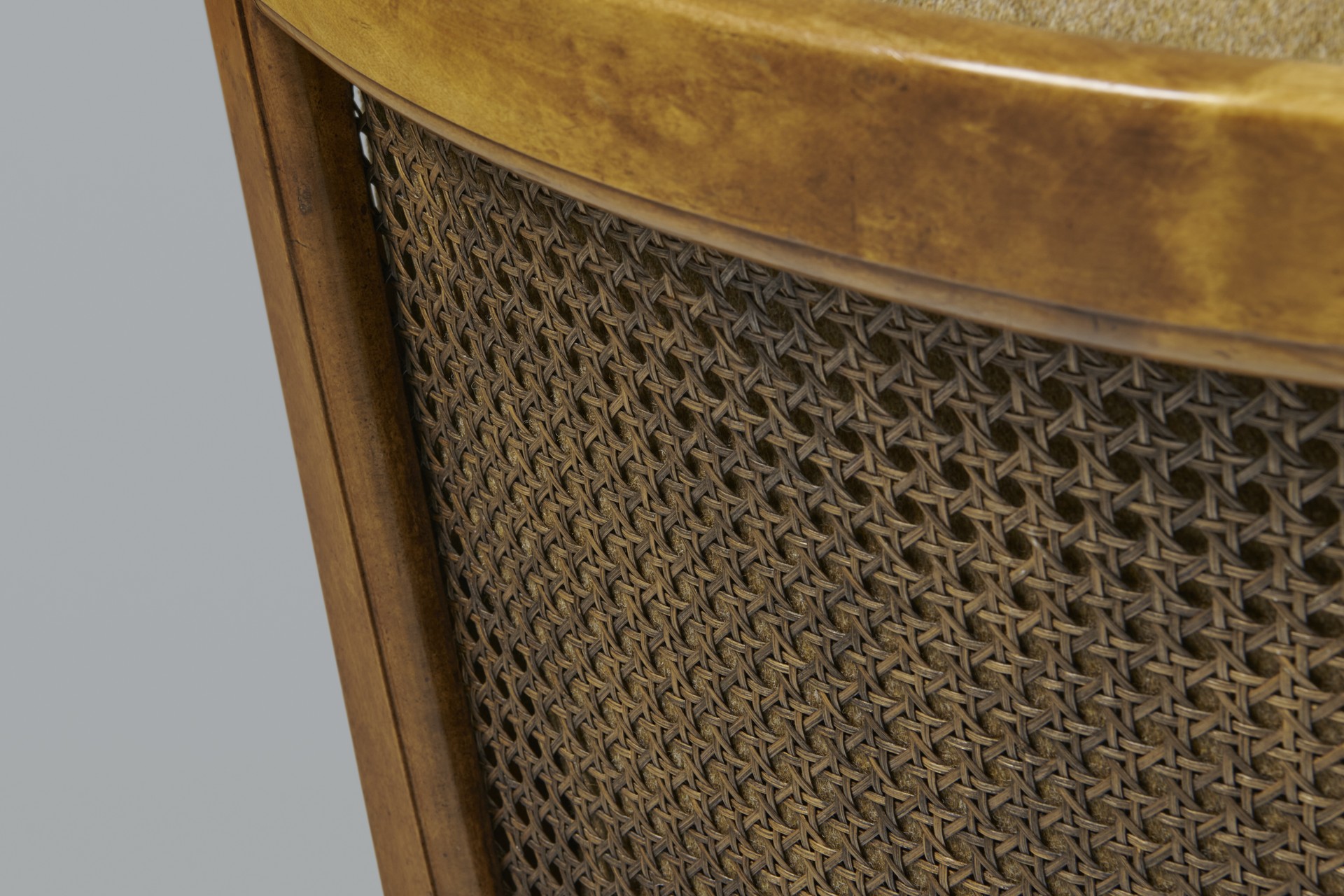 Armchair, Carl Hörvik, Produced by Hyresgästernas Möbelaffär, 1930, Birch, rattan, upholstered in wool.