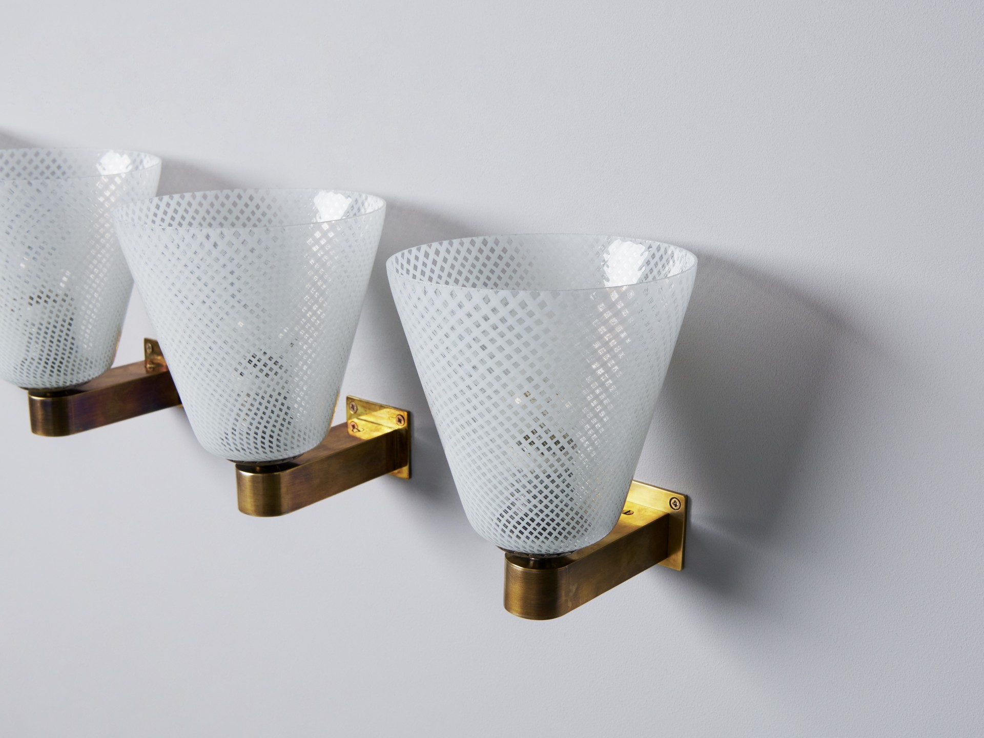 Set of Three Wall Lamps