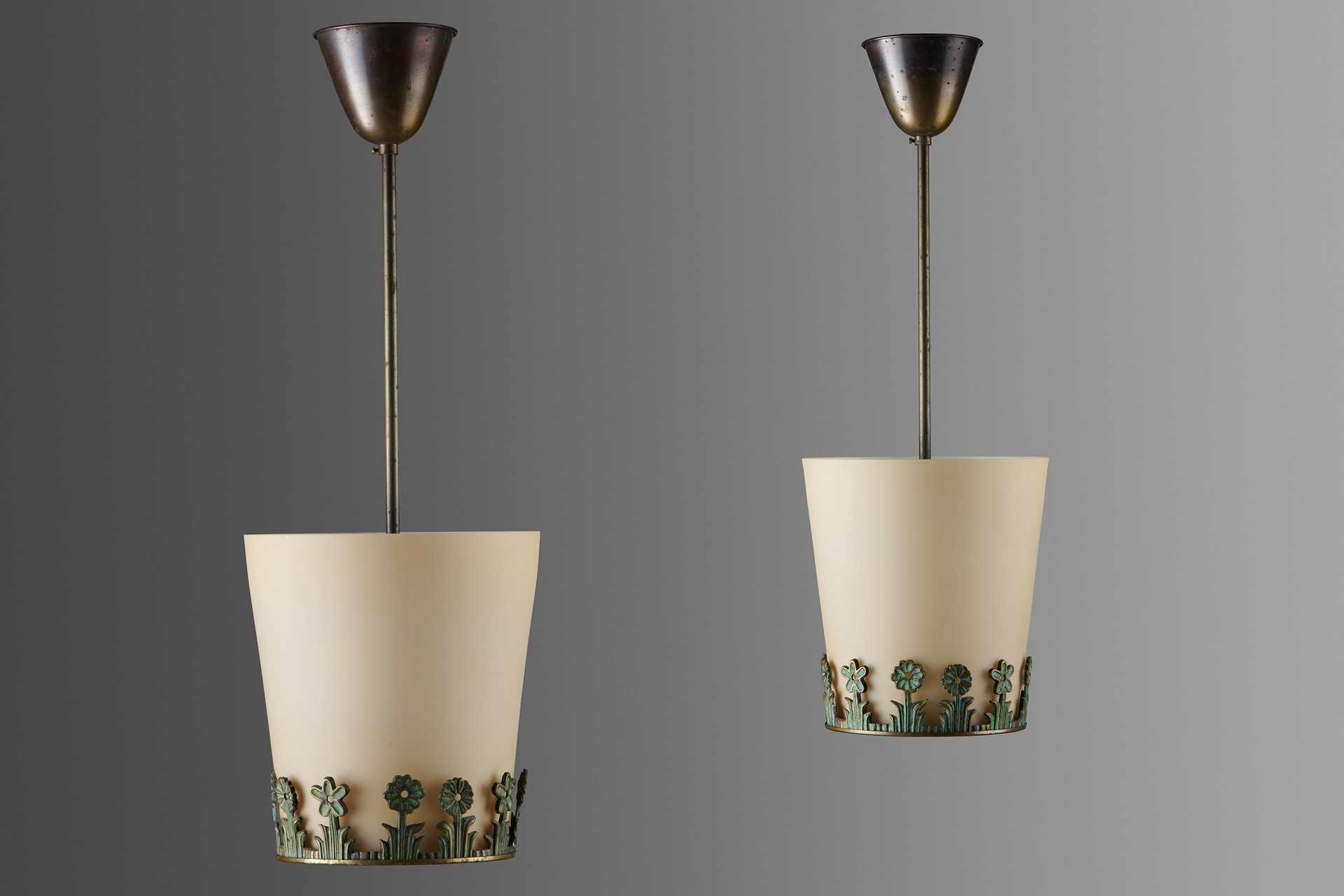 Pair of Swedish Grace Ceiling lights
