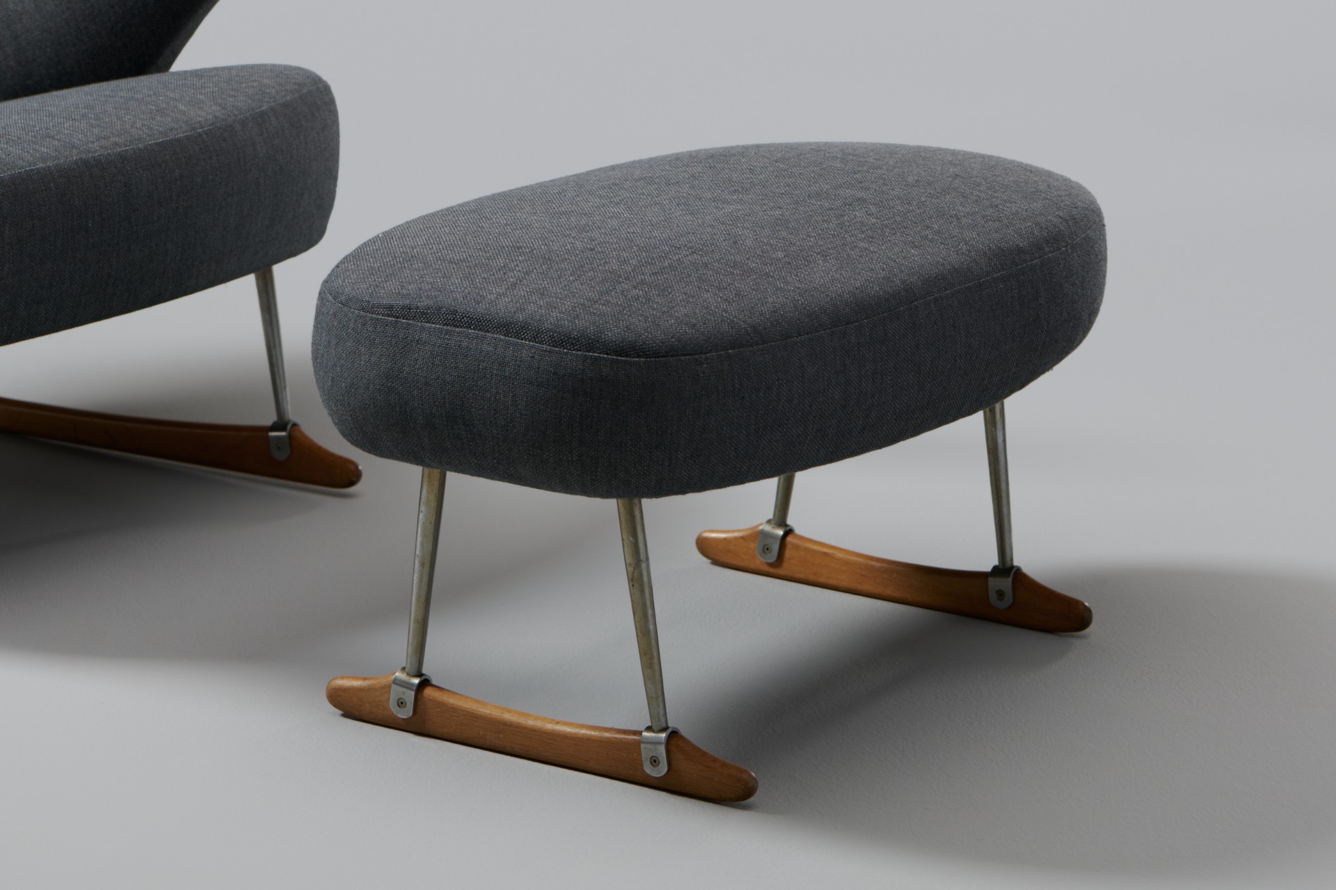 "Sleigh" Armchair and Footstool image 5
