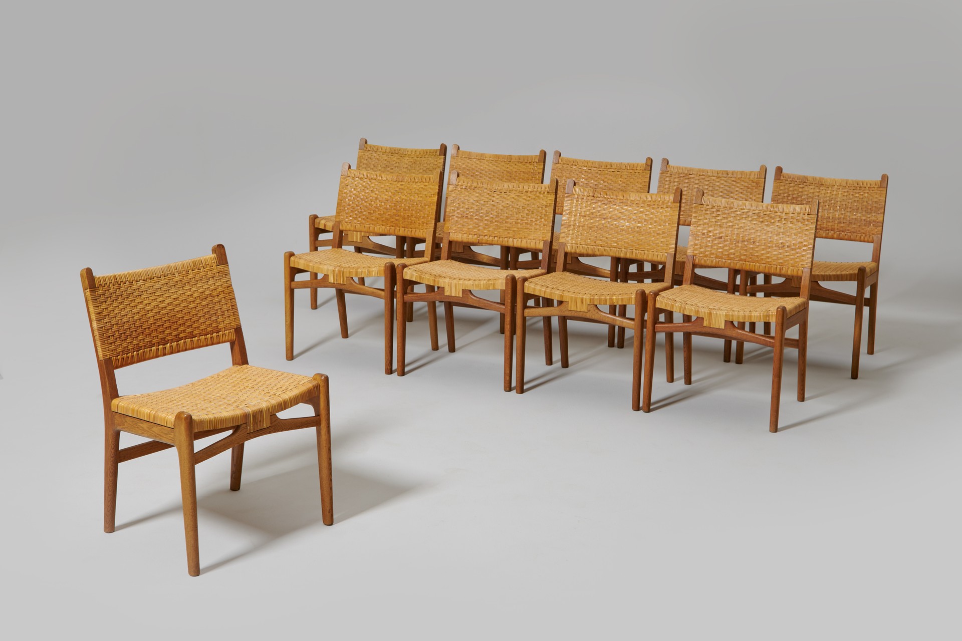 Set of Ten "CH 31" Chairs