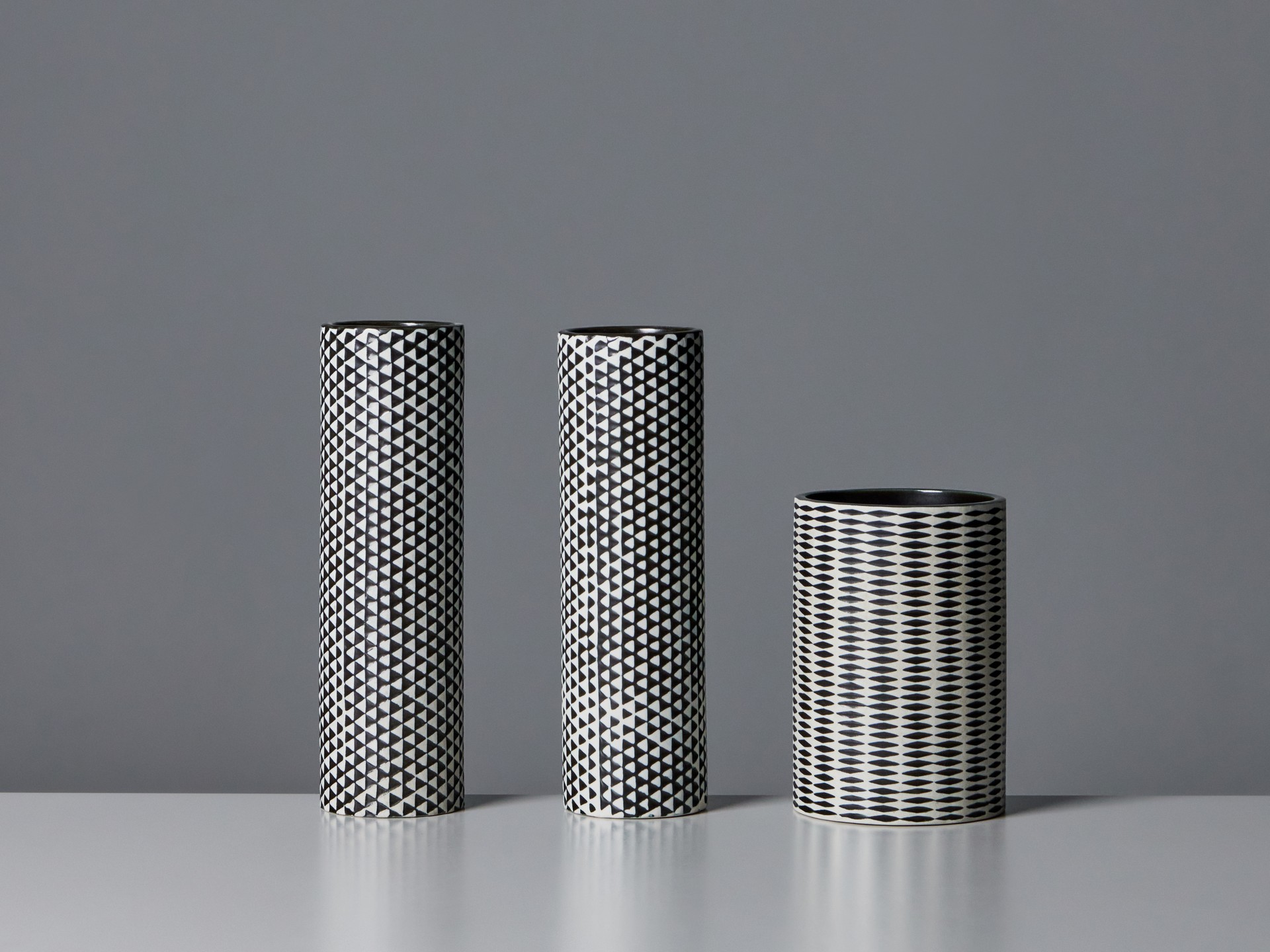 Three 'Domino' Vases image 6