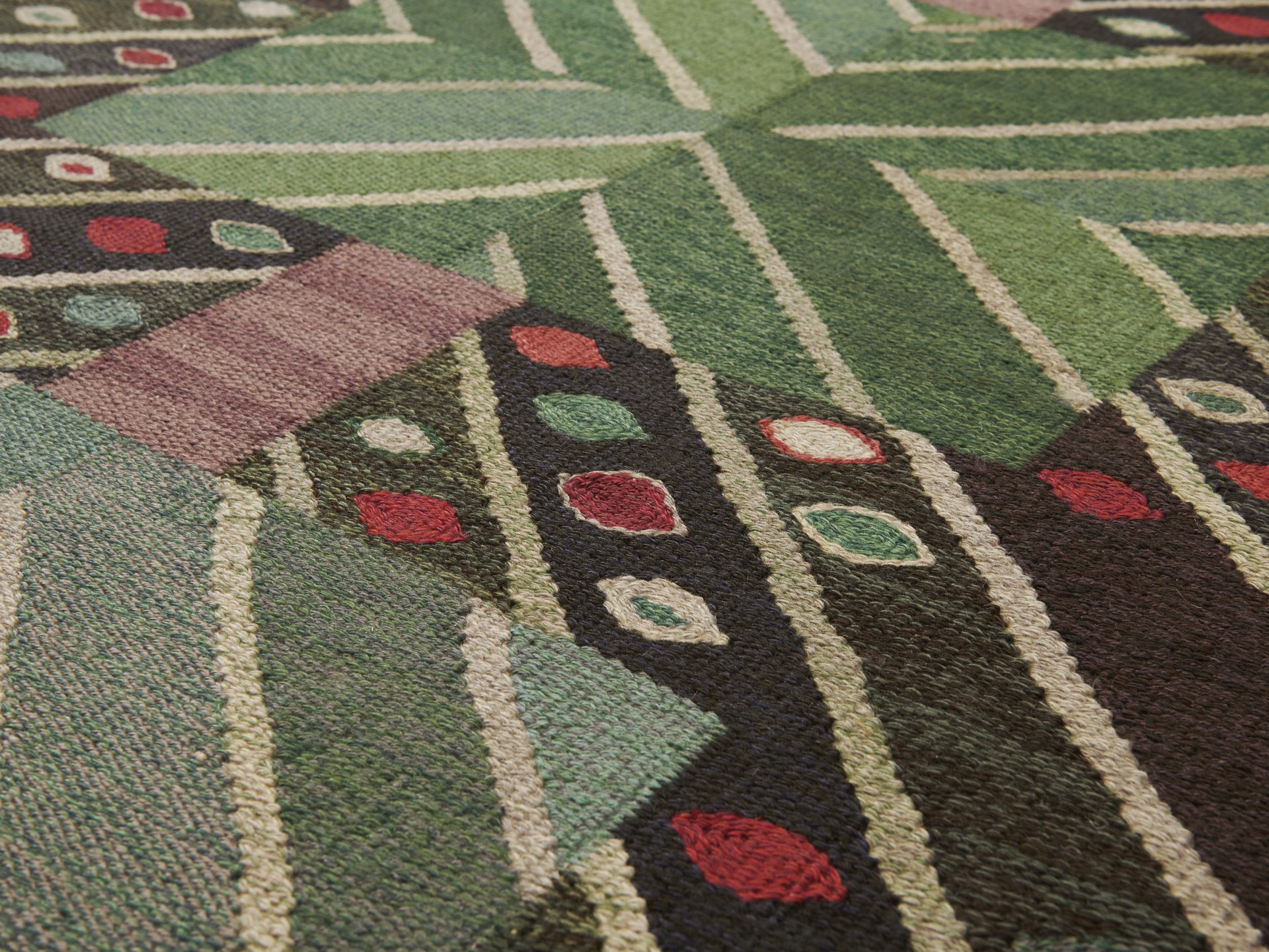'Strålar Grön' Carpet image 6