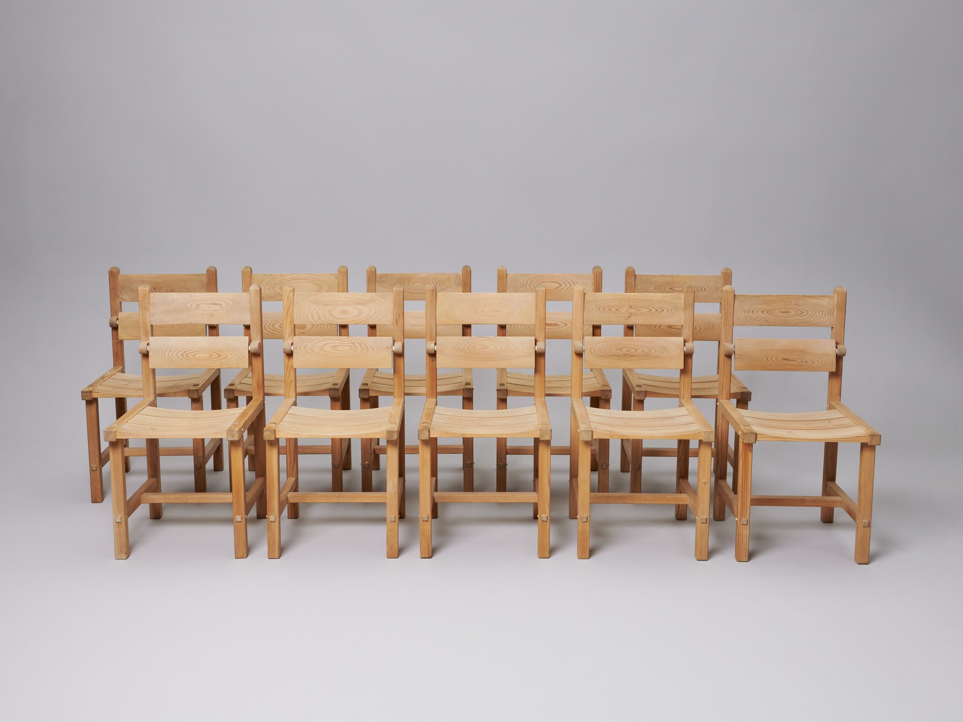 'Element' Dining Table and Set of Ten Chairs image 2