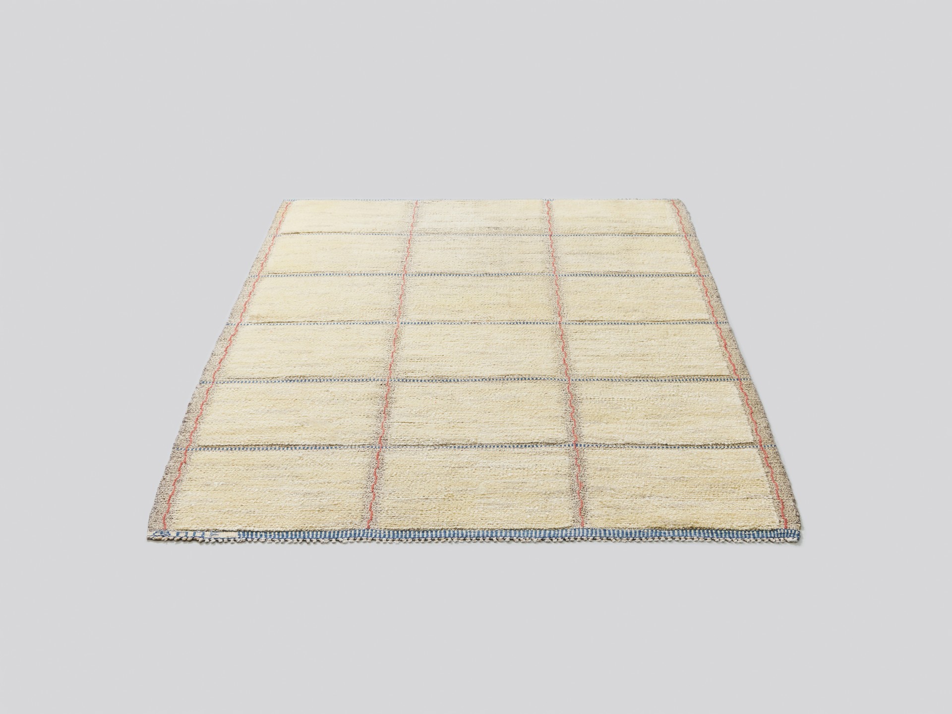 'Rutig Vit Halvflossa' Carpet image 3