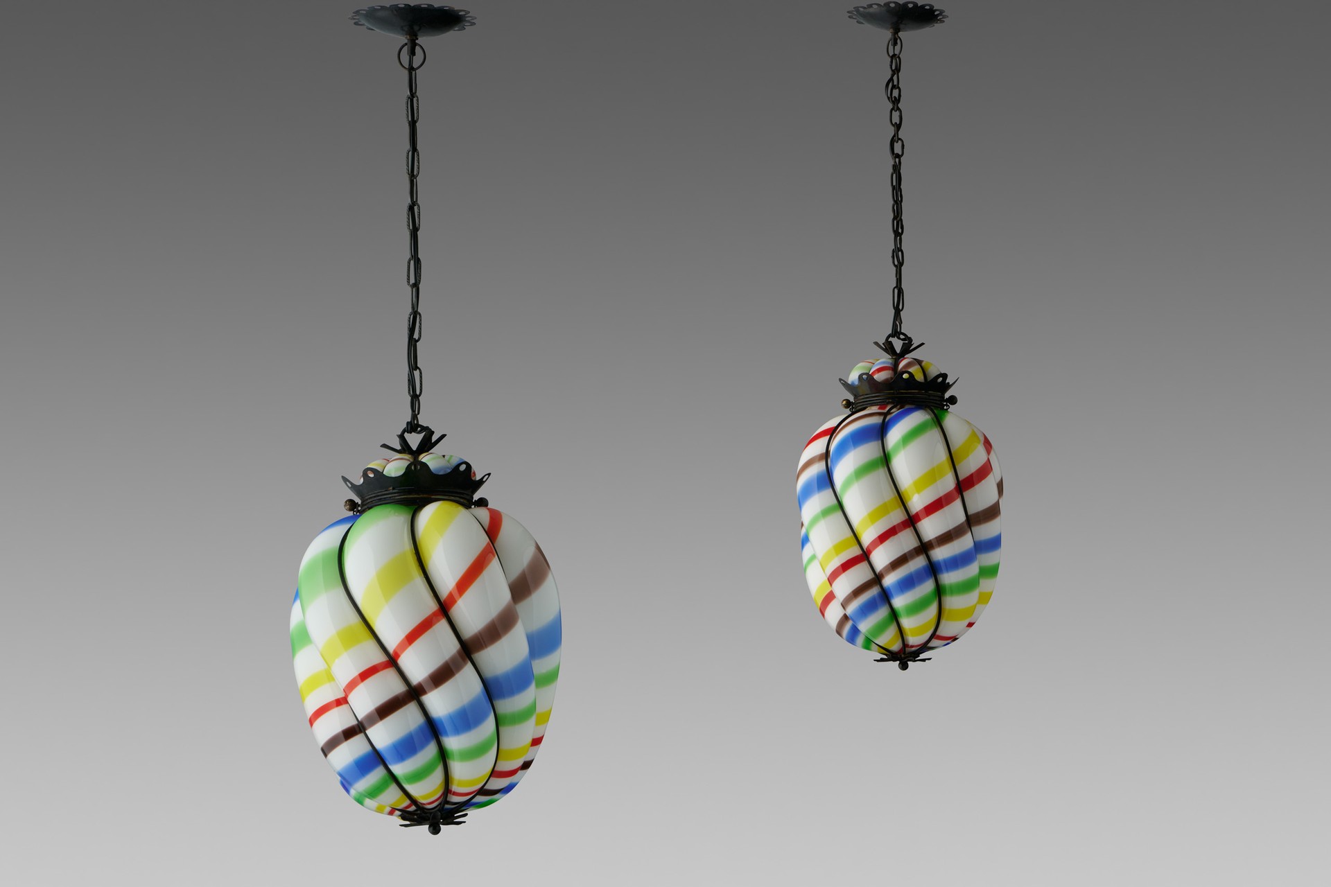 Pair of Italian Ceiling Lanterns