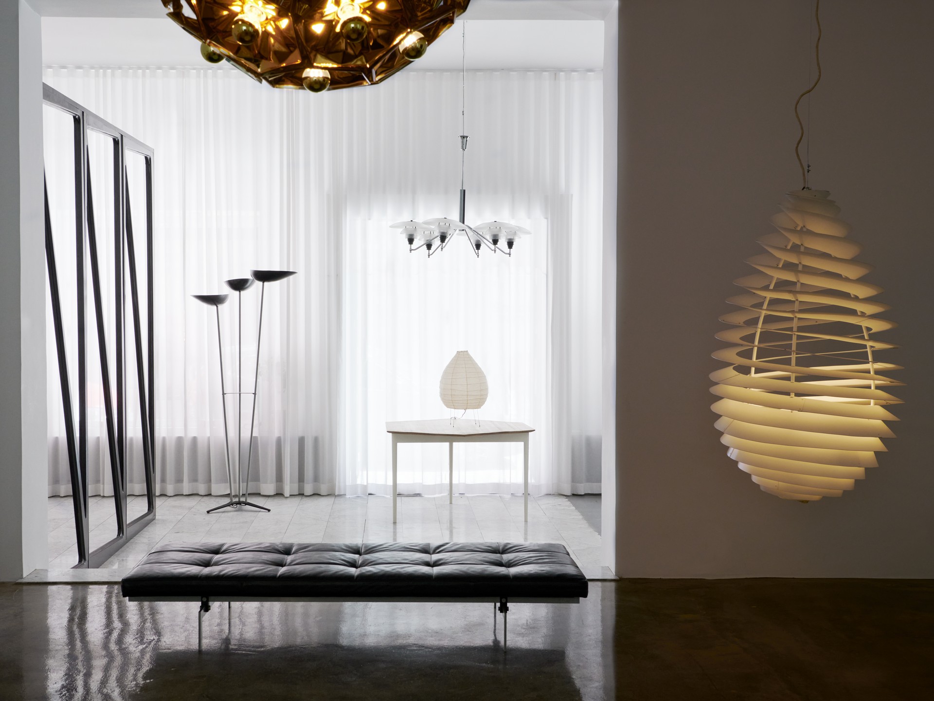 Large 'Spiral' Ceiling Lamp image 8