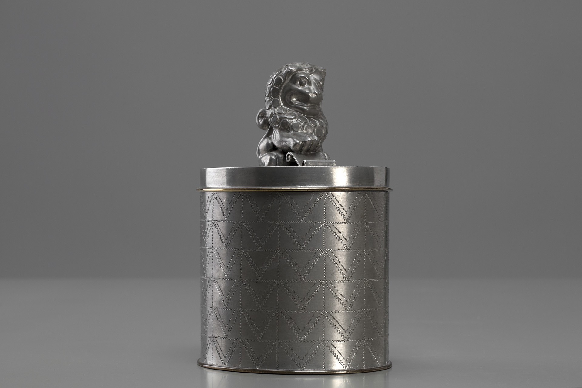 Pewter Jar With Lid image 2