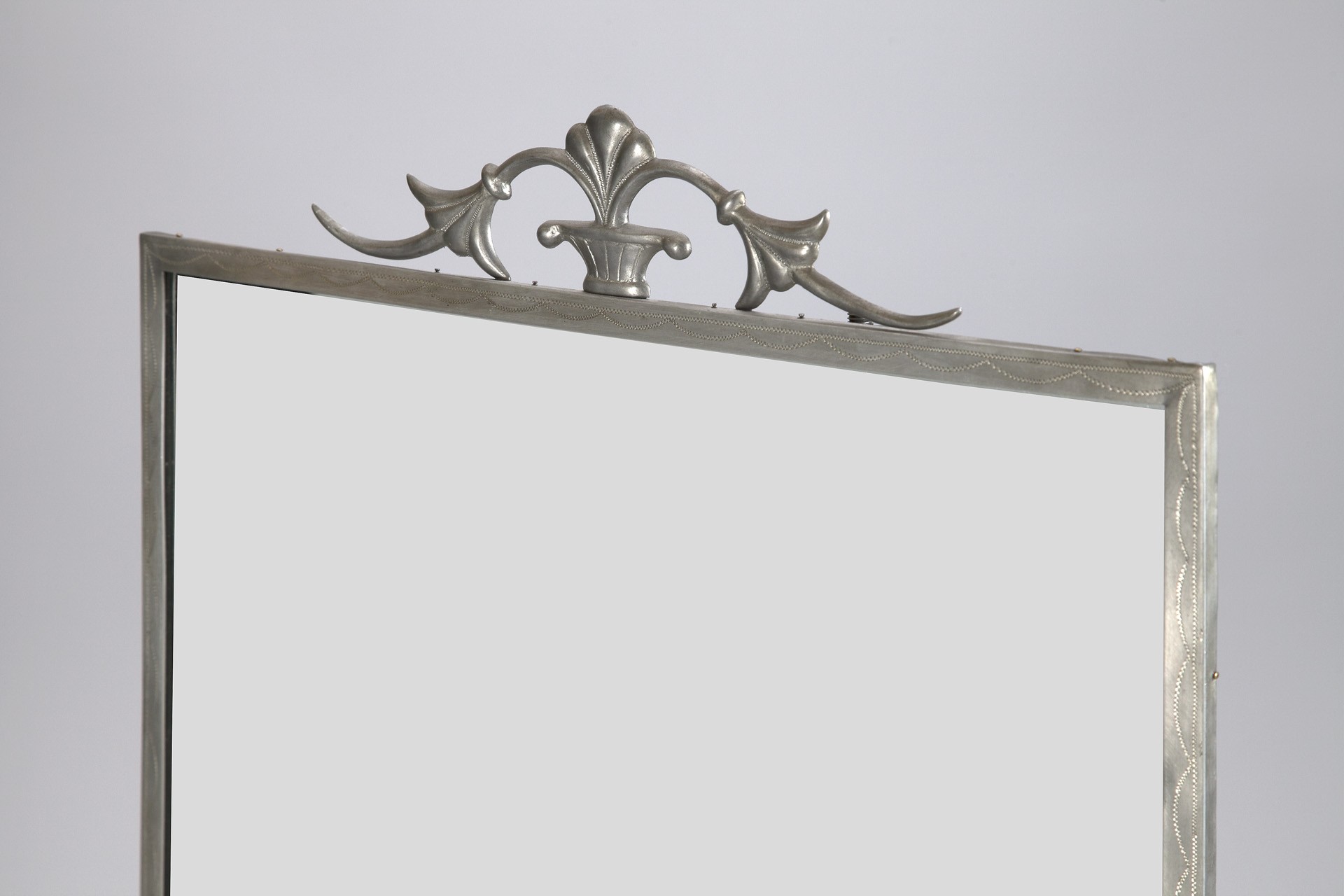 Large Pewter Mirror image 3