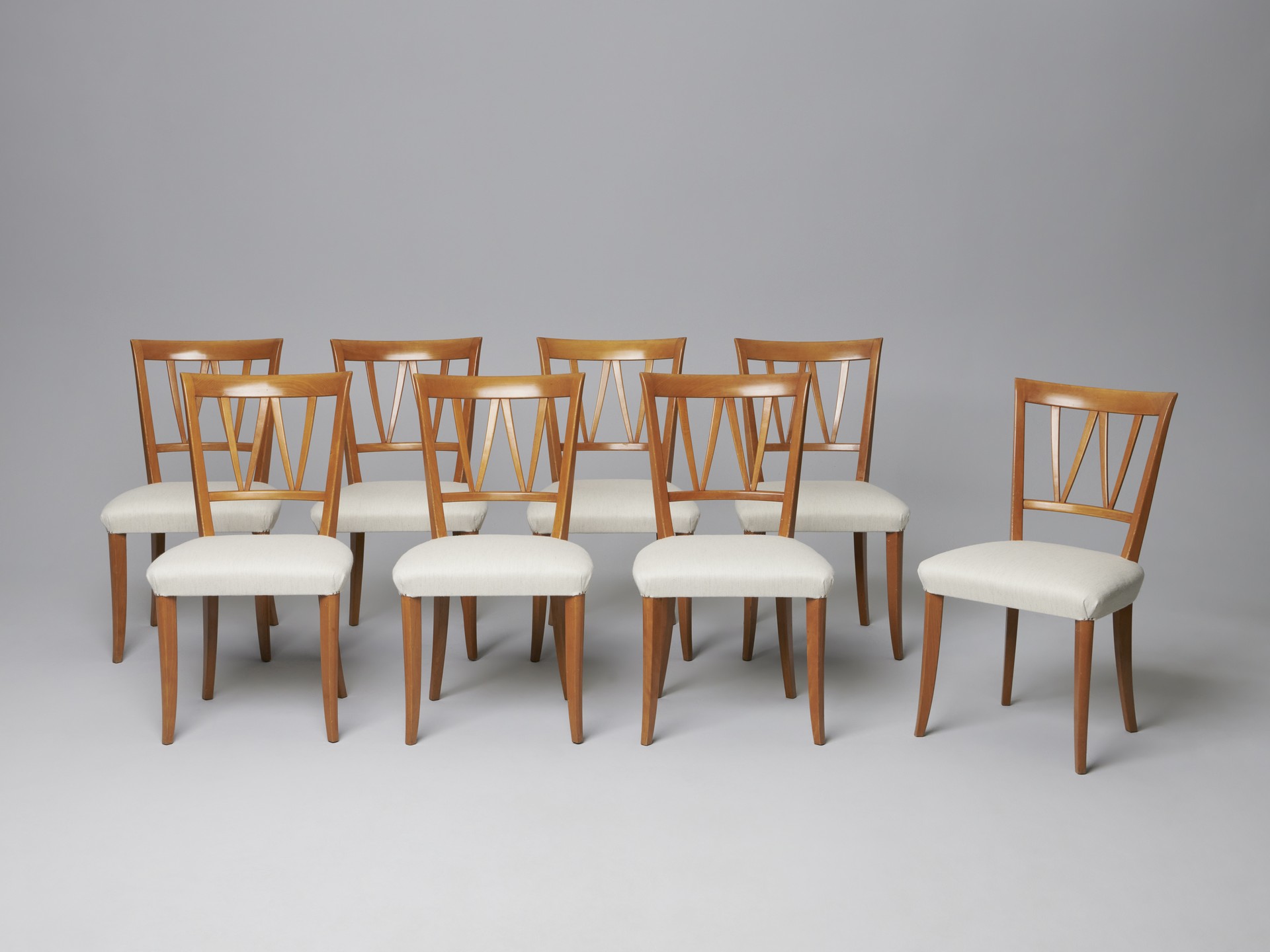 Set of Eight ¨Pyramid¨ Chairs