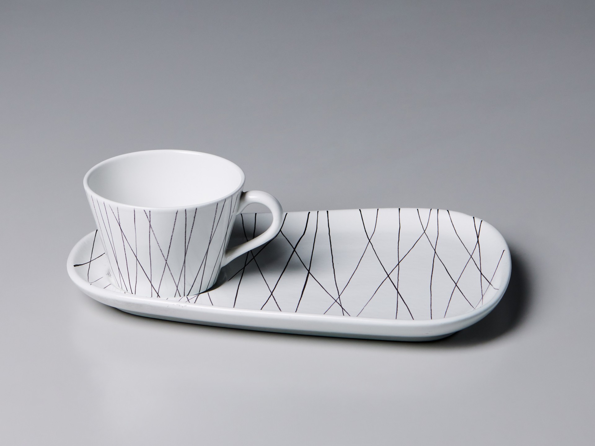 Six 'TV' Cups and Saucers image 5