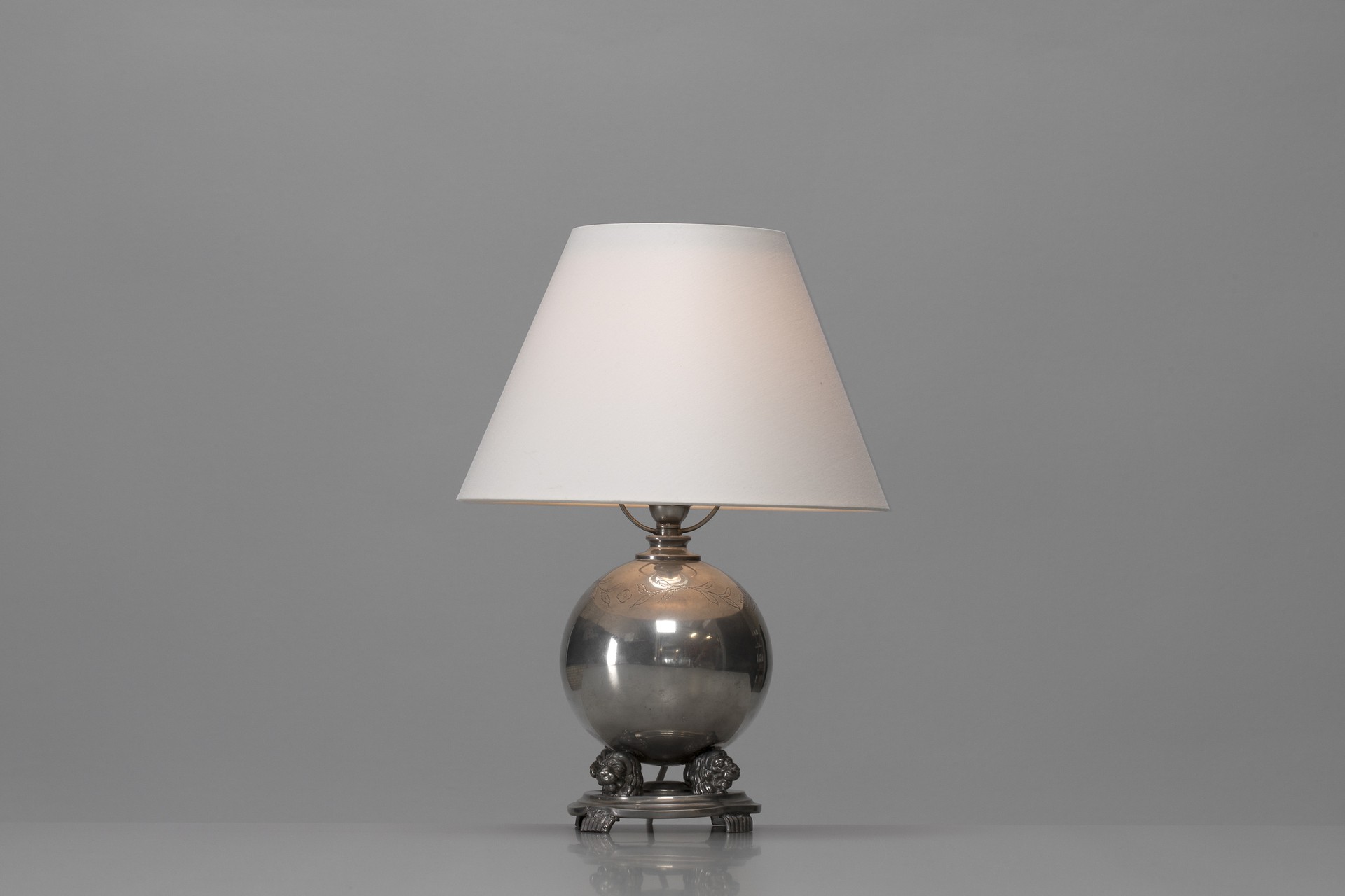 Pewter Table Lamp