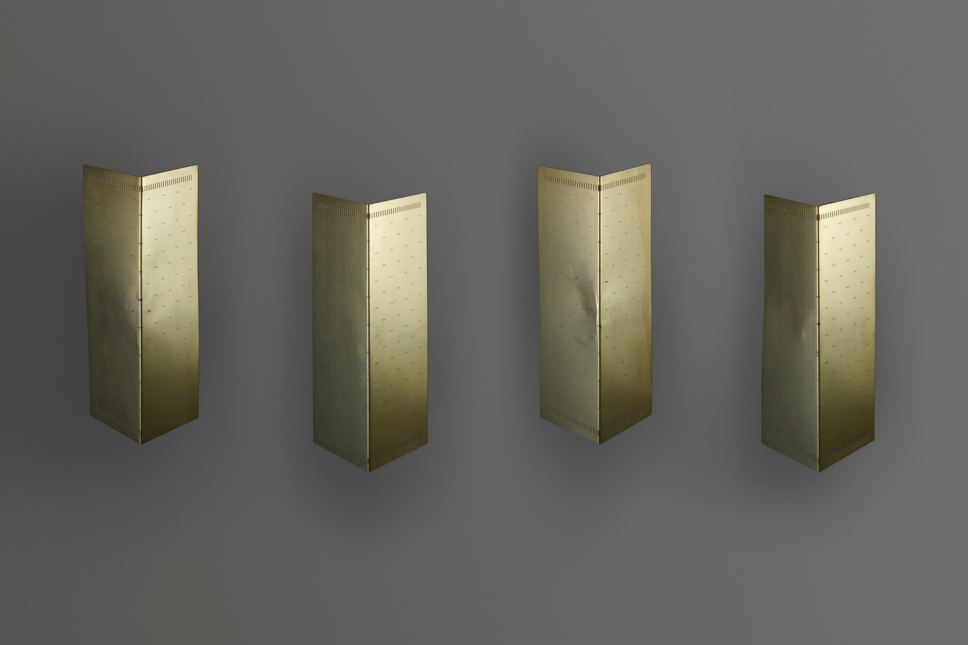 Set of Four Large Wall Lamps, Model no. 6200 Variant
