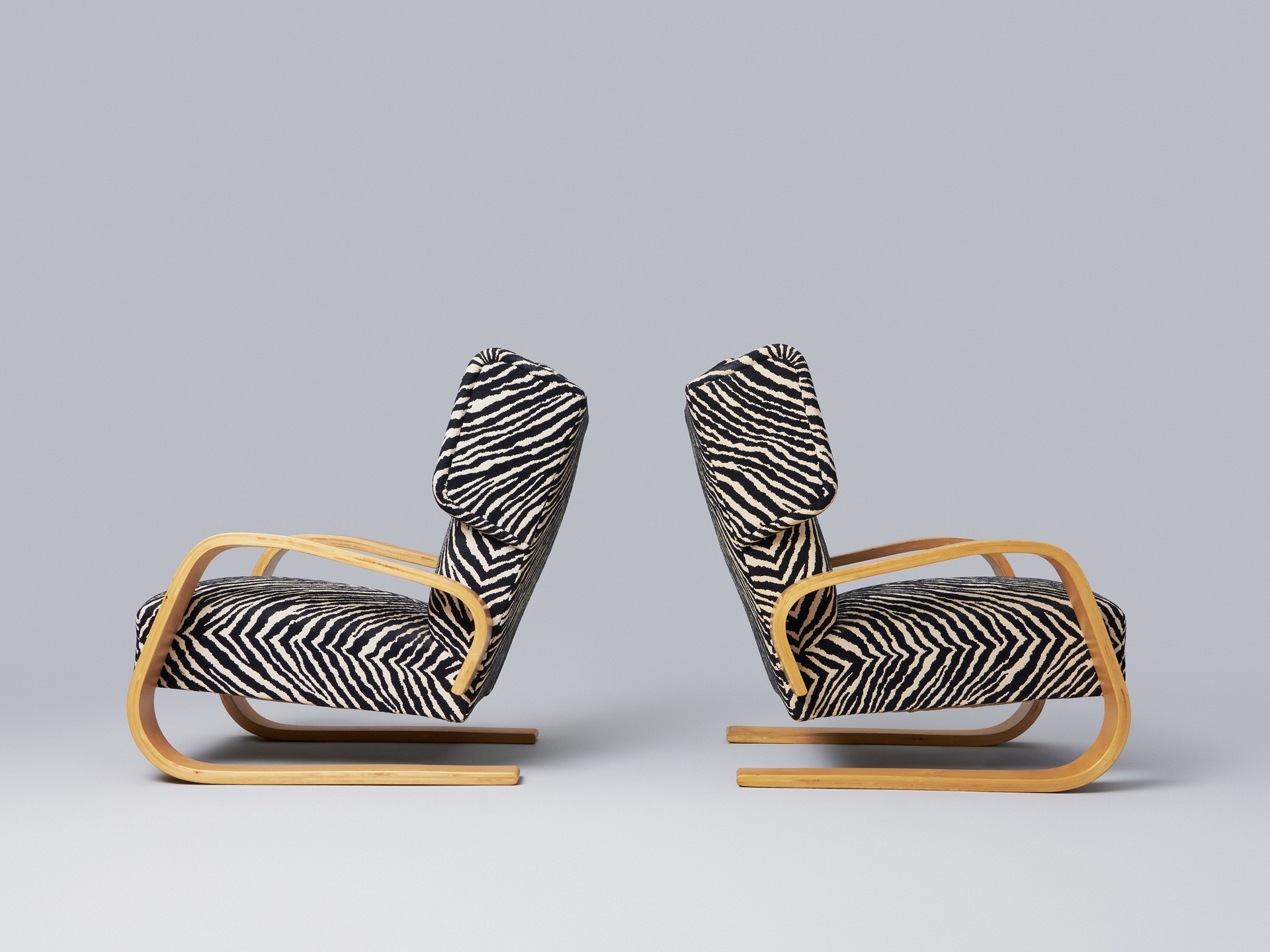 Pair of Highback 'Tank' Armchairs image 4