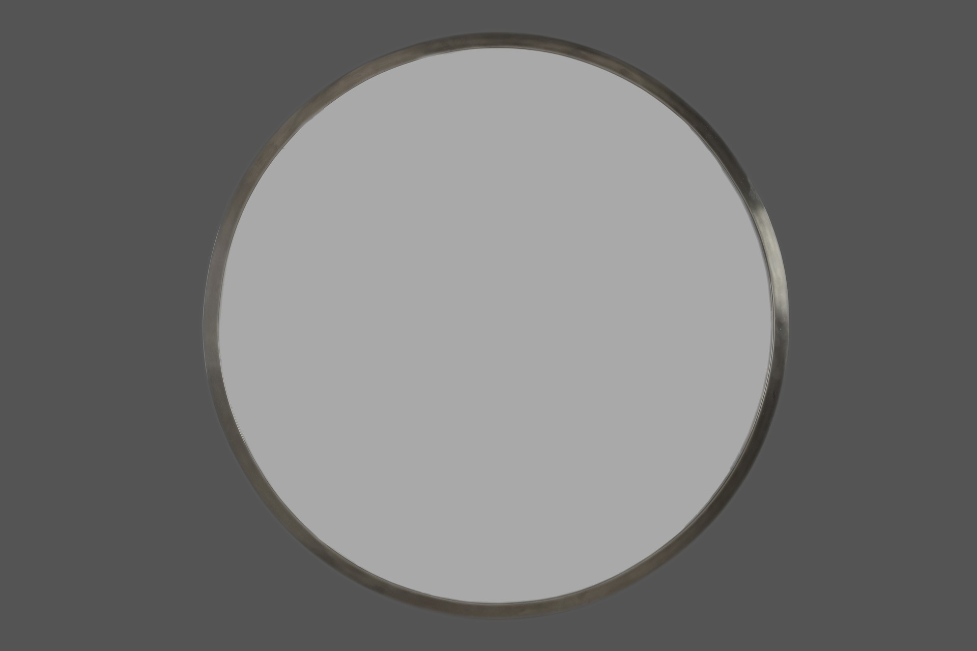 Large round mirror
