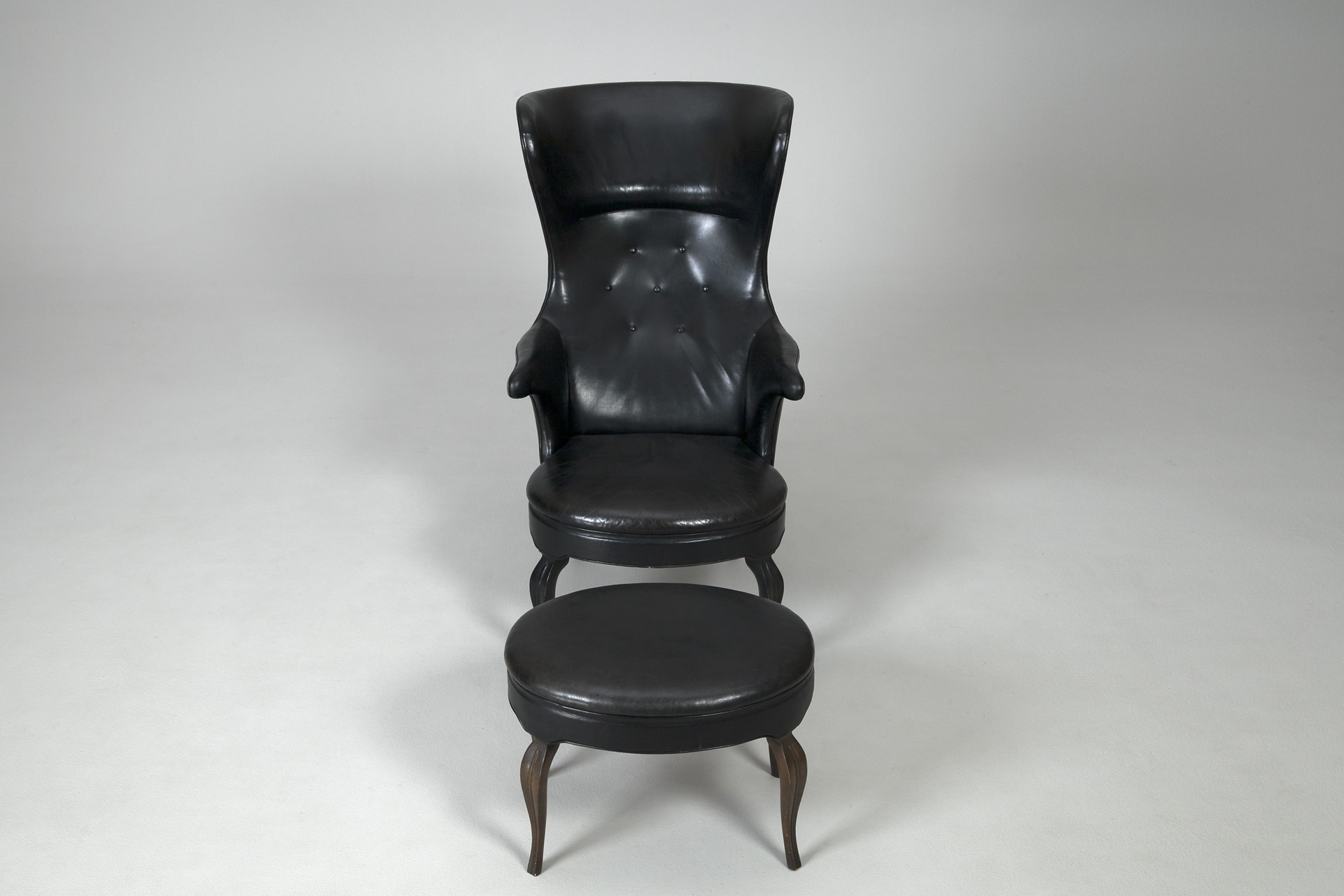 Wing Chair and Footstool image 2