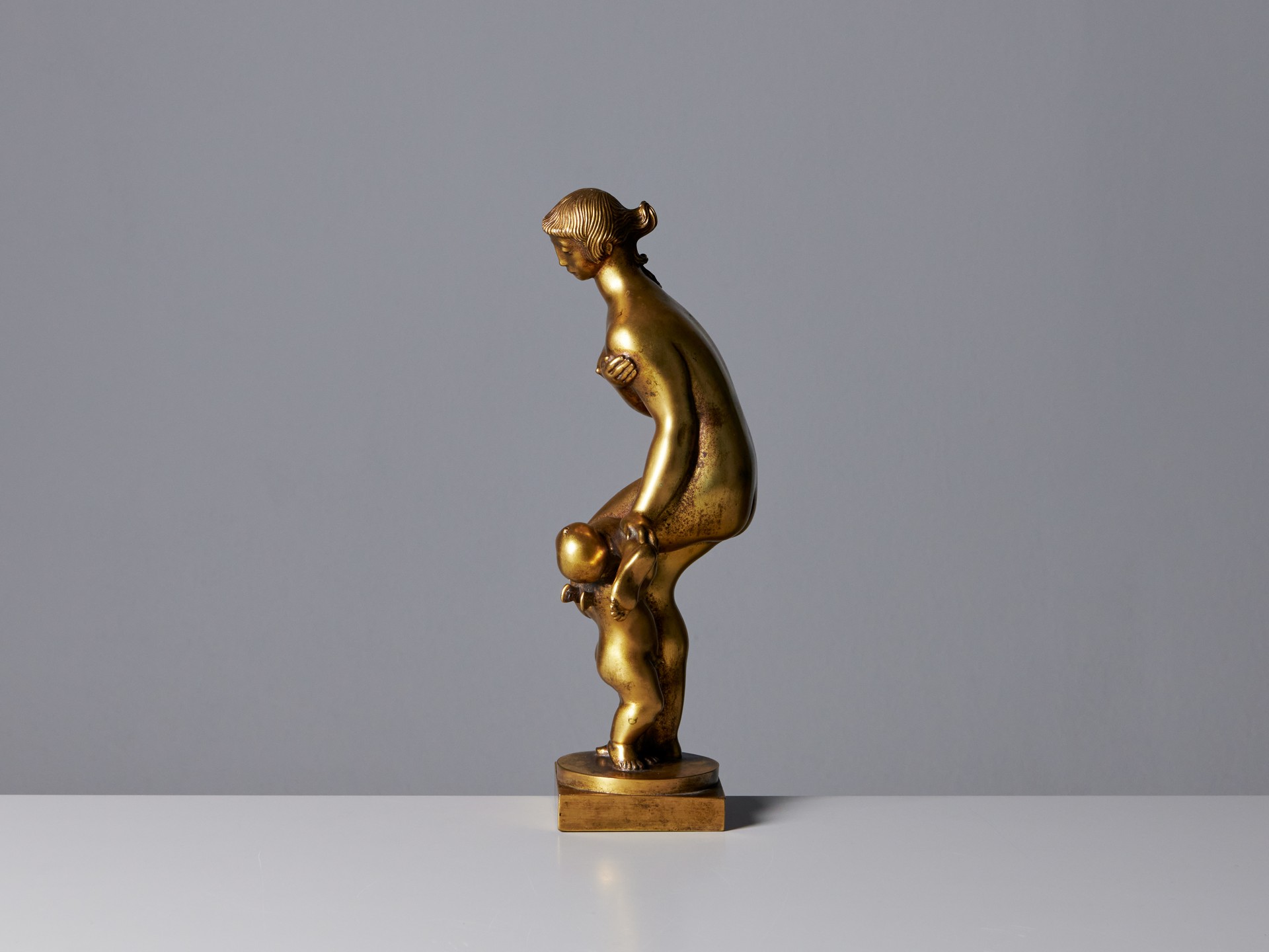 'Pige with Amorin' Sculpture image 3