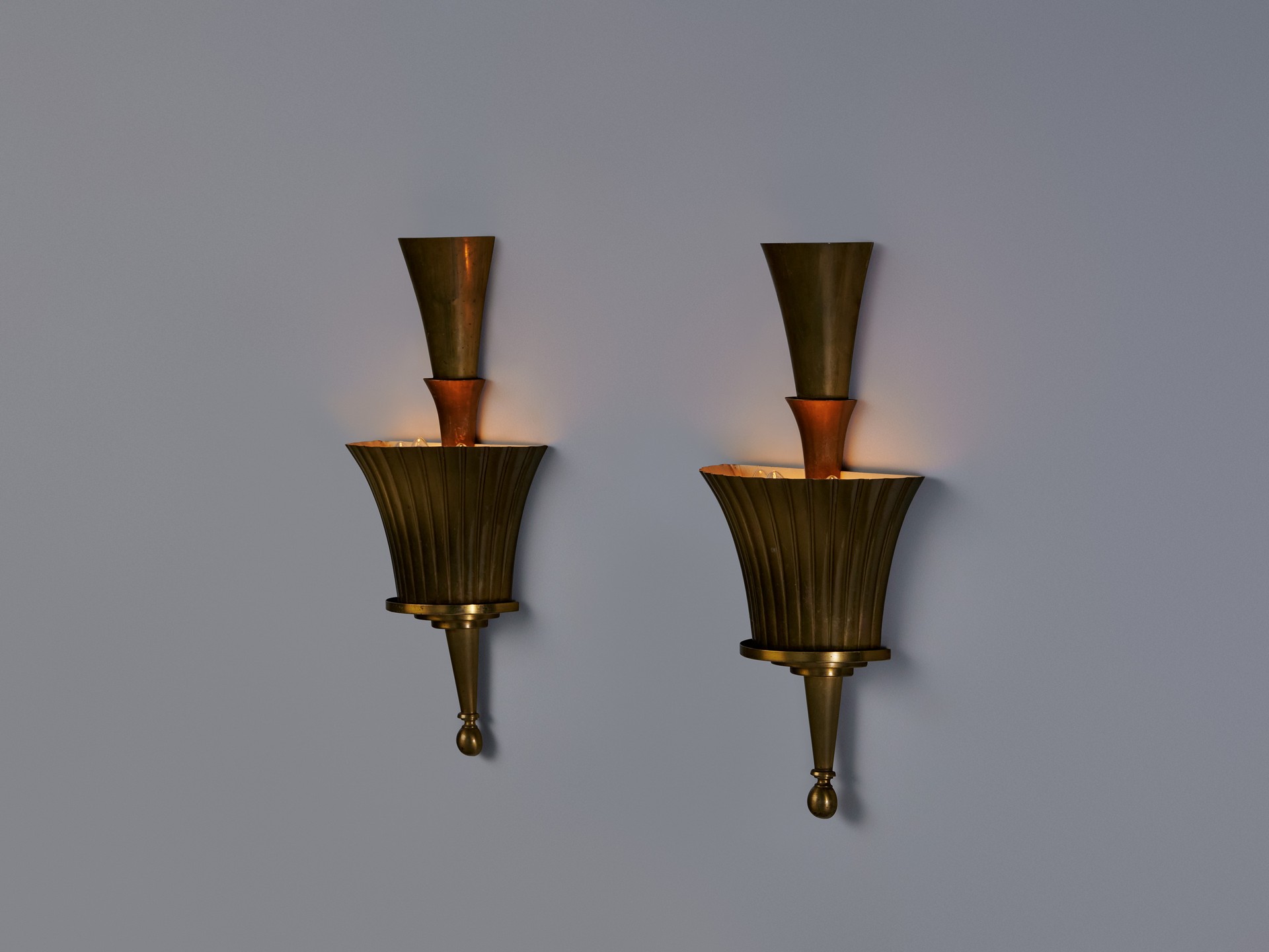 Pair Swedish Grace Wall Lamps image 4
