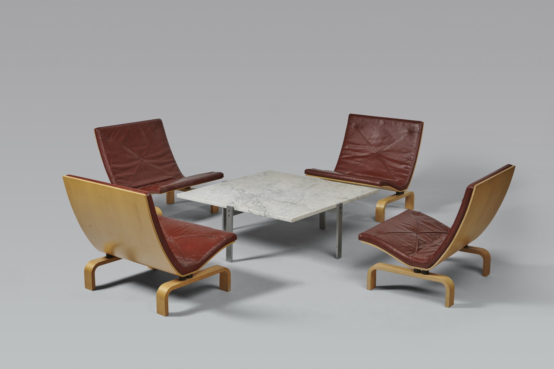 Set of Four 'PK 27' Easy Chairs