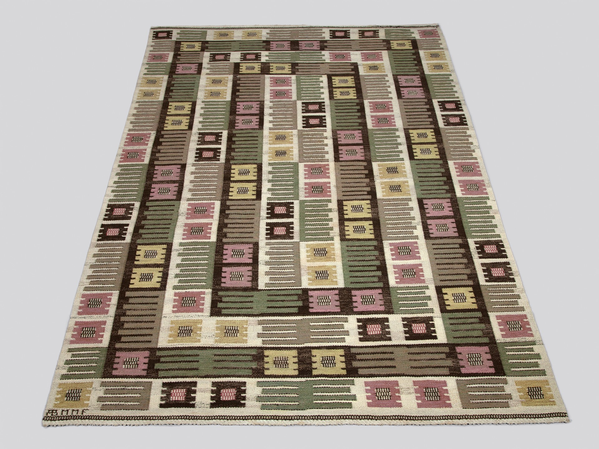 Pair of 'Nyponblomman' Carpets image 2