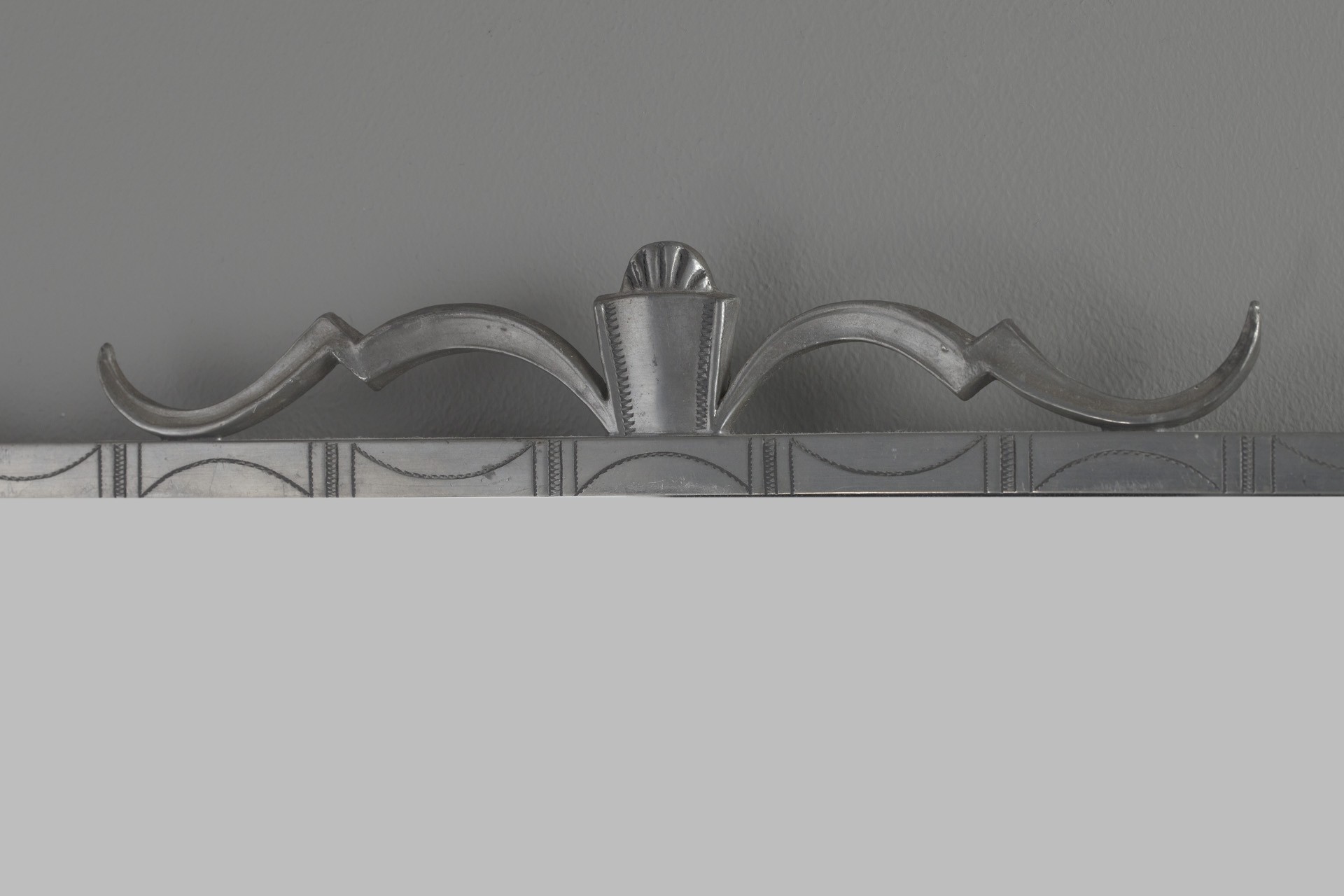 Pewter Neoclassical Mirror image 2