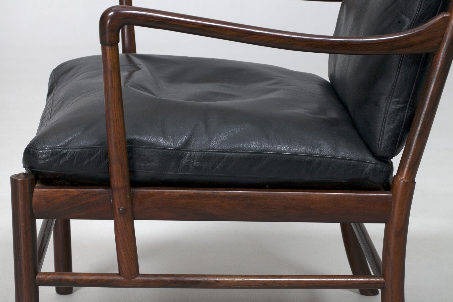 Pair of Black "Colonial" Chairs image 4