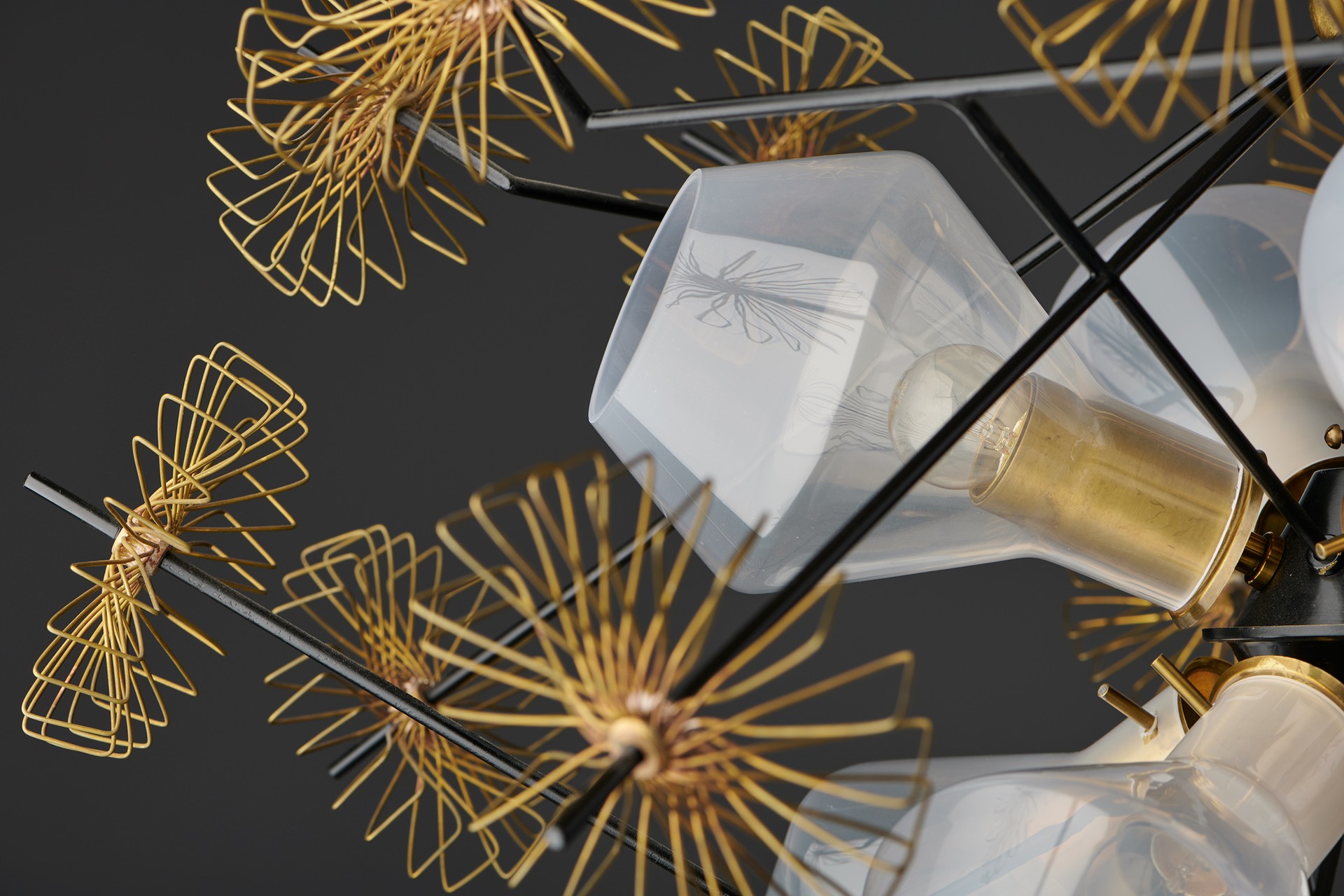 Large "Snowball" Chandelier image 7