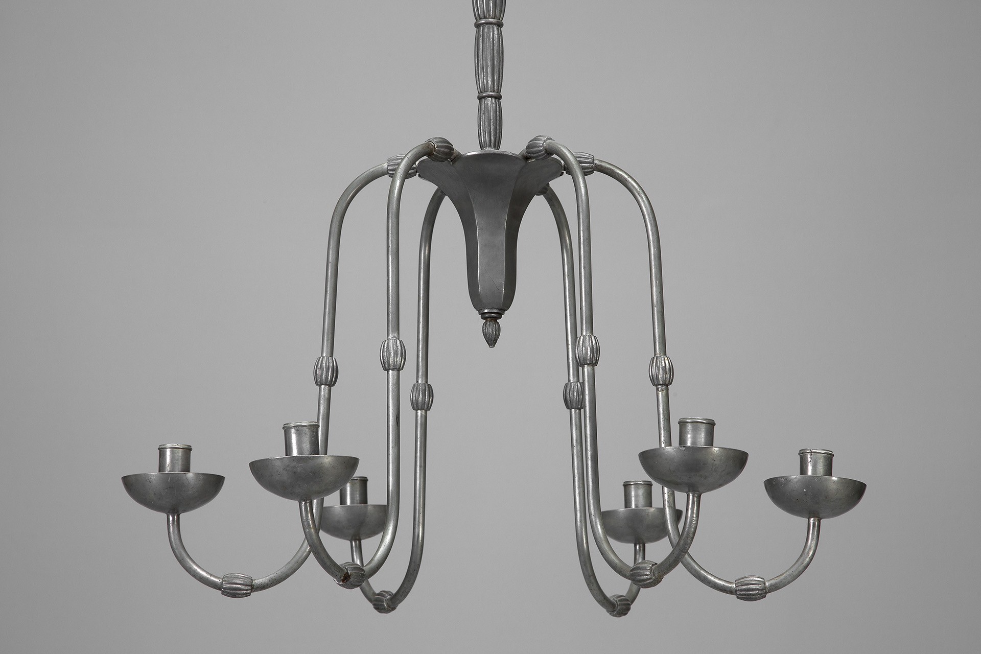 Pewter Chandelier image 2