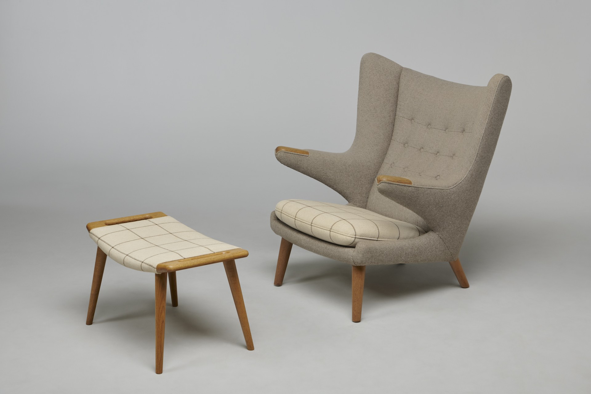 'Papa Bear' Armchair and Ottoman