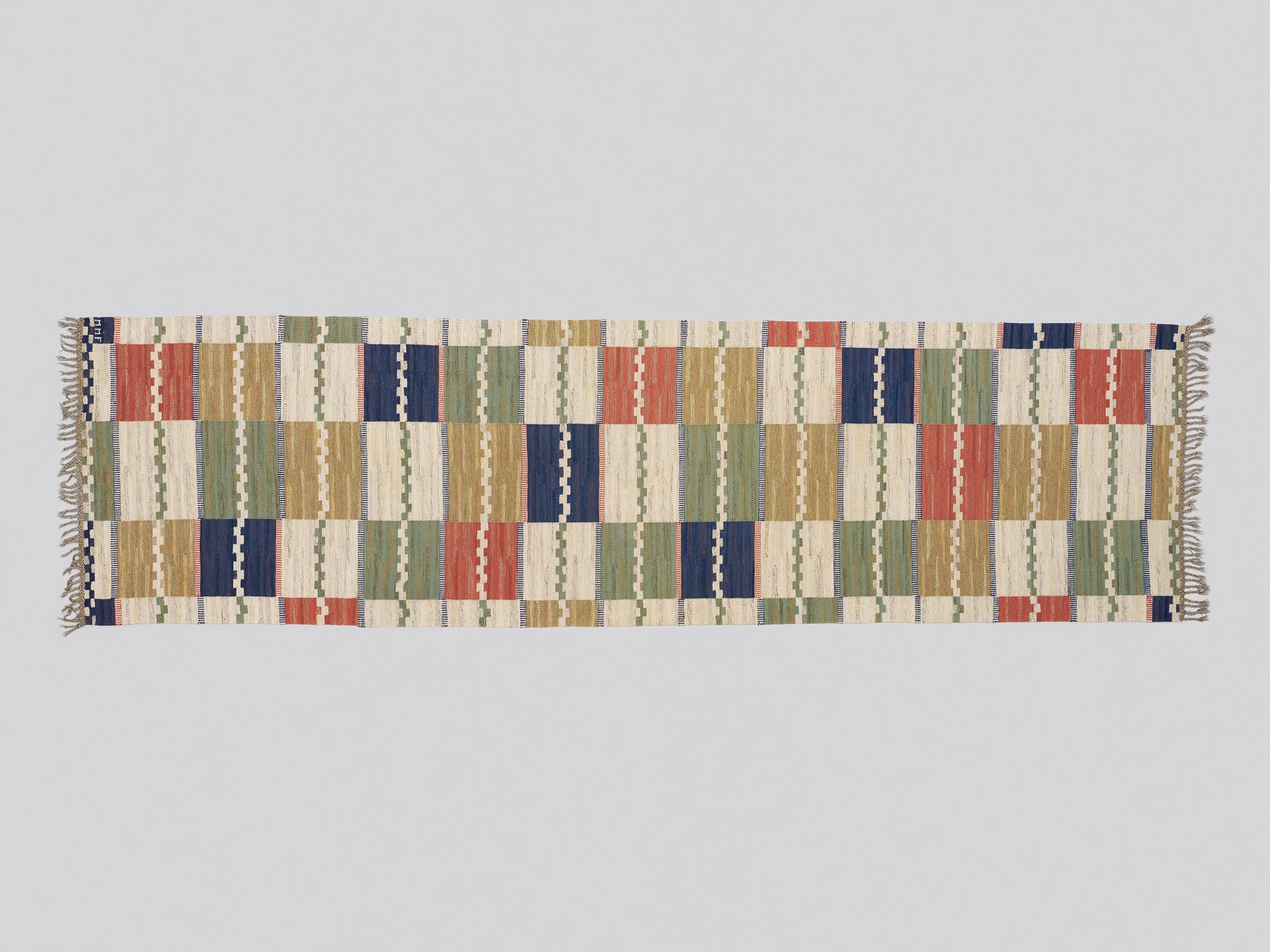 'Vita rutmattan' Rug