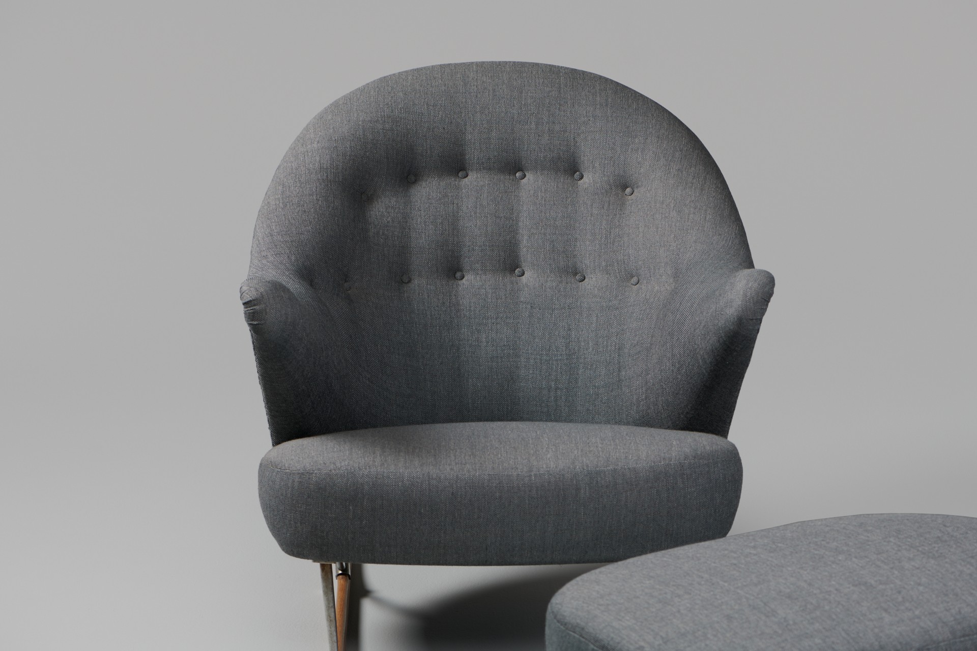 "Sleigh" Armchair and Footstool image 6