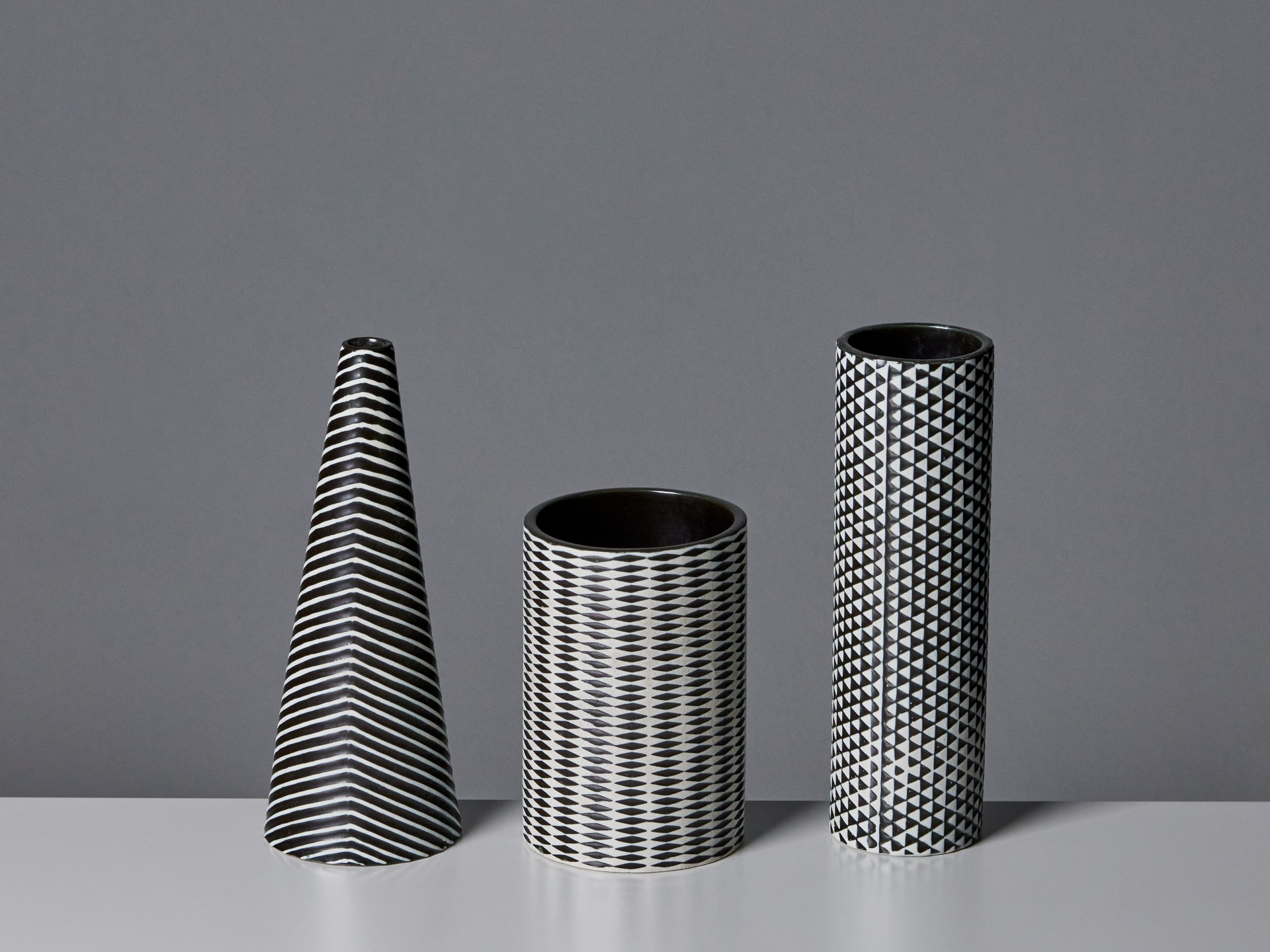 Three 'Domino' Vases image 2