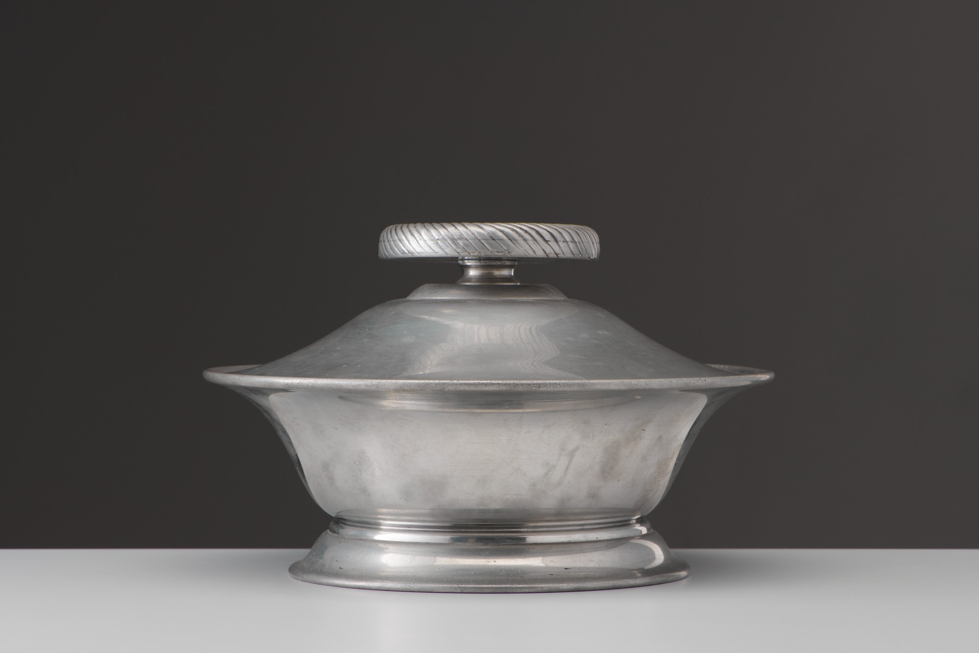 Pewter Bowl With Cover image 2