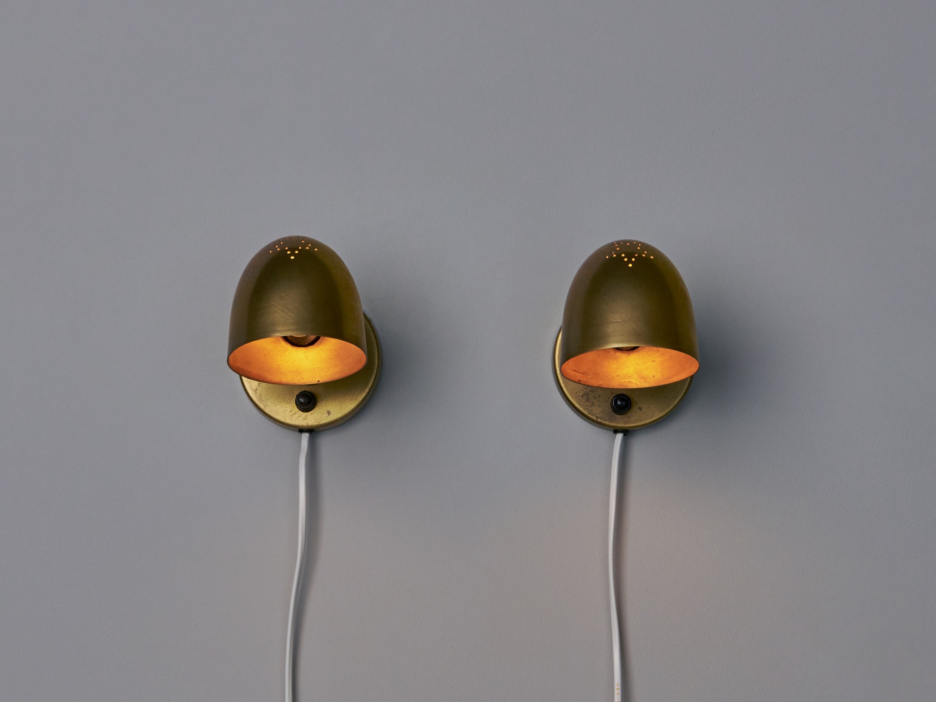 Pair of Small Danish Wall Lamps image 4