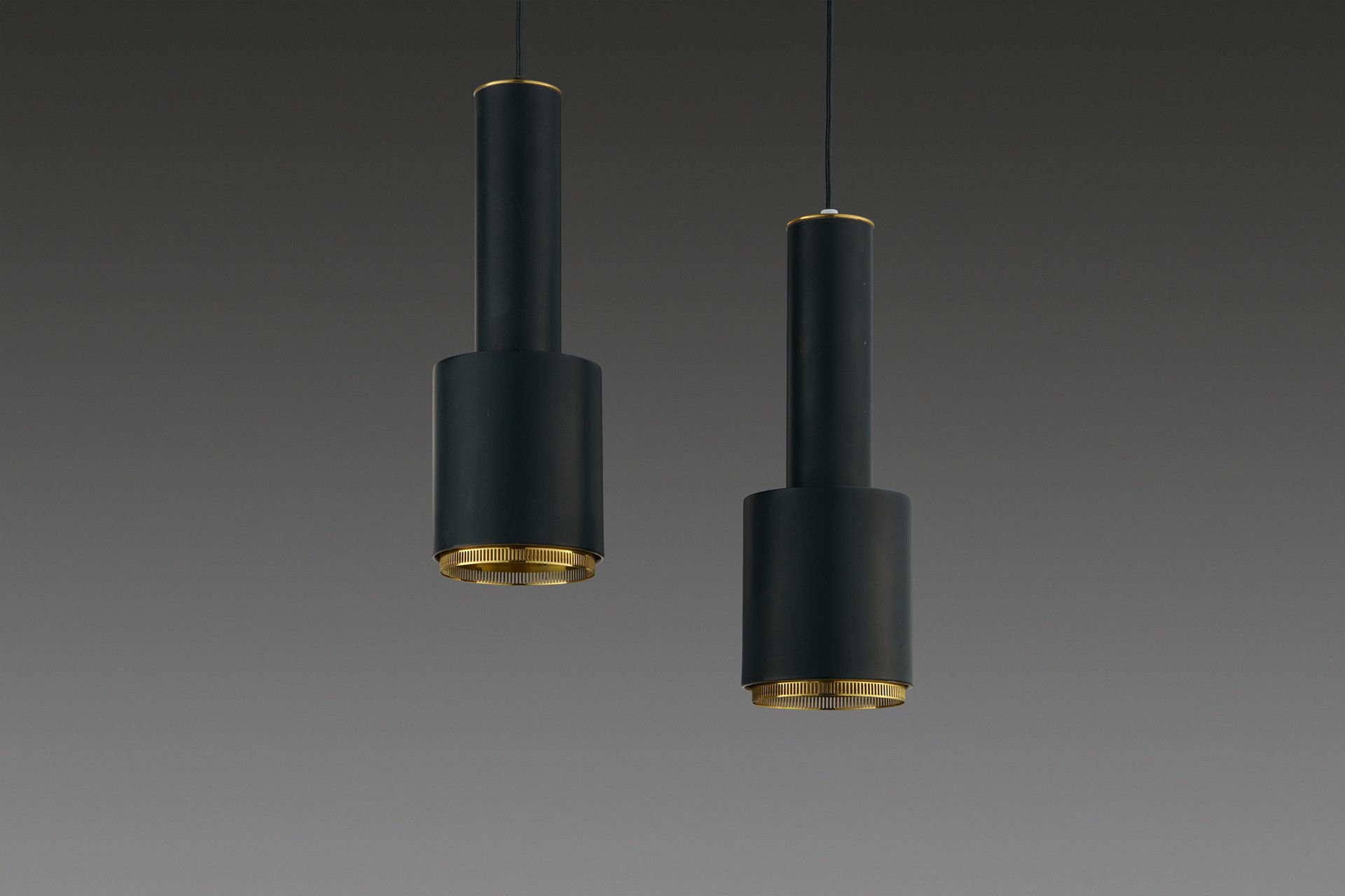Pair of 'Hand Grenade' Ceiling Lamps, Model no. A110