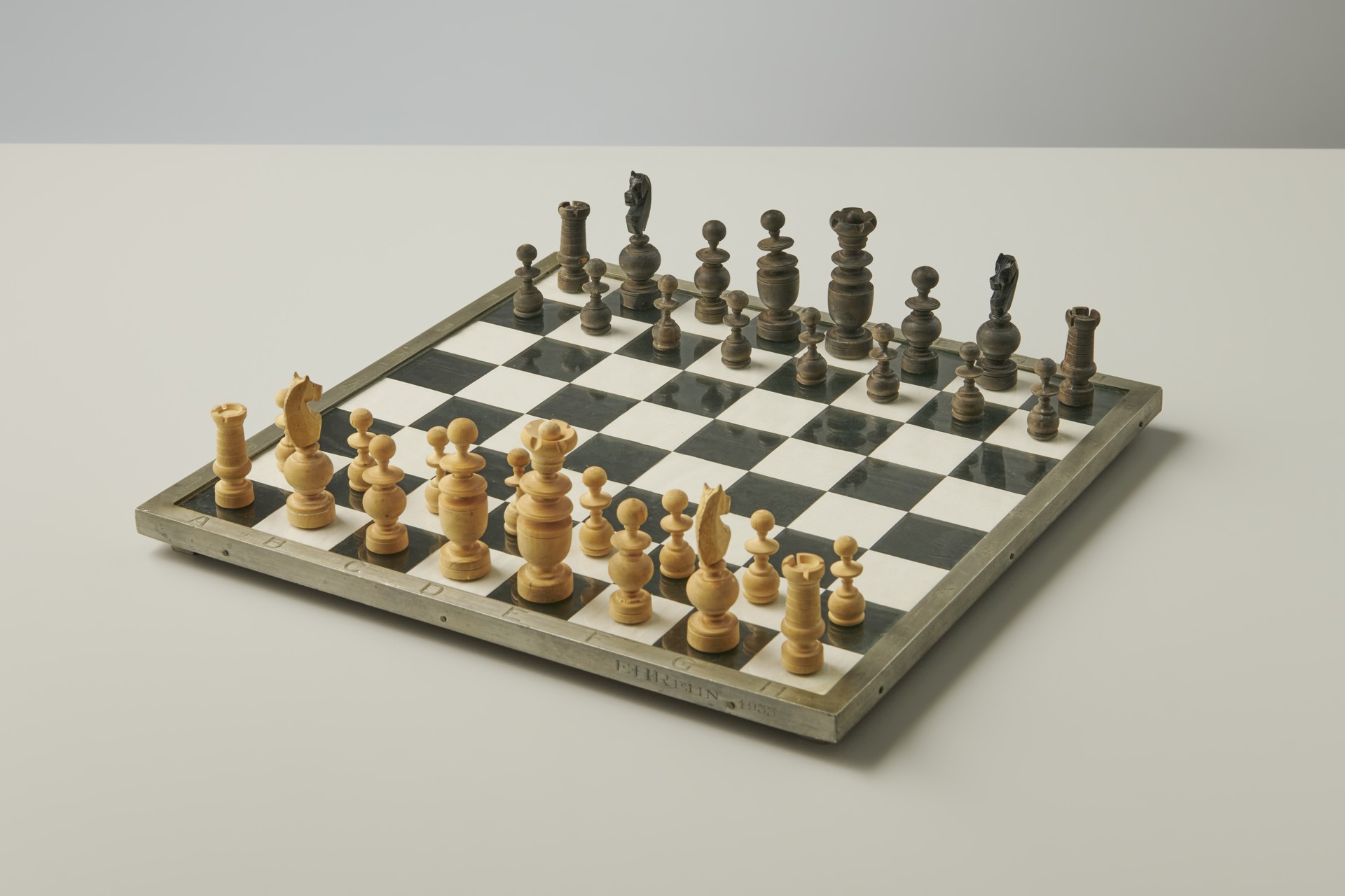 Chess Set with Pewter Case image 3