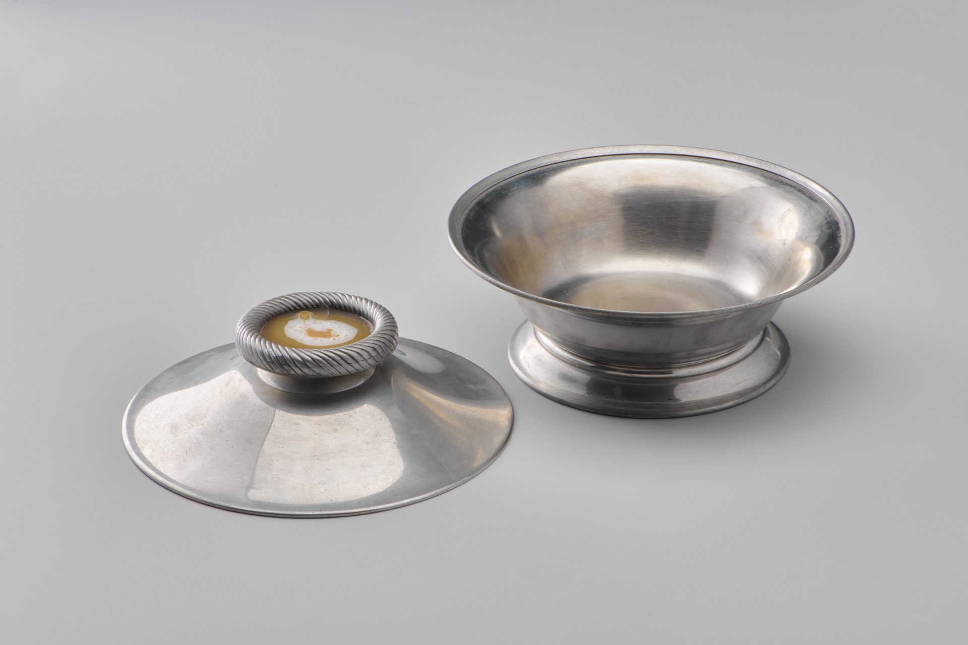 Pewter Bowl With Cover image 3