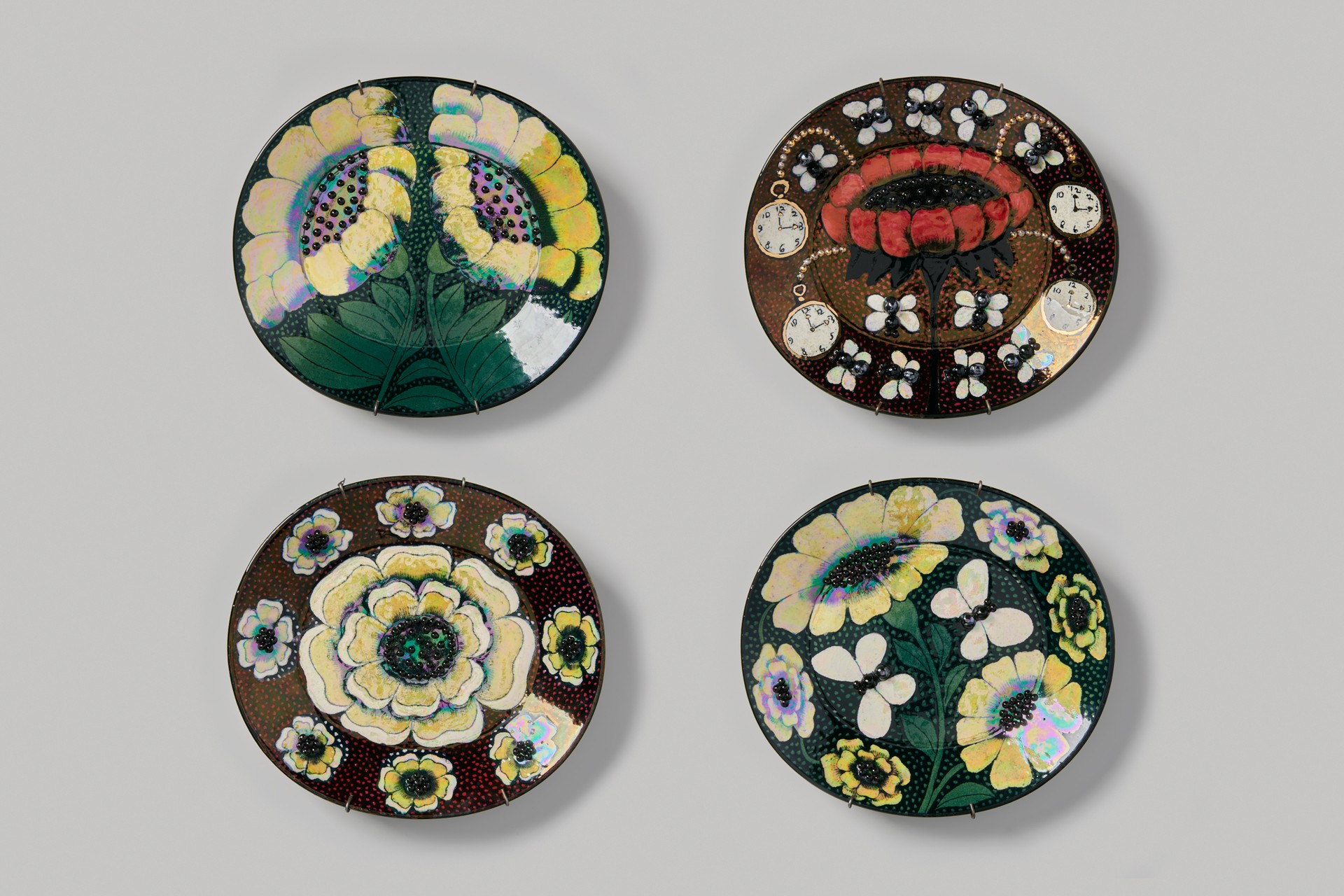 Set of Four Platters