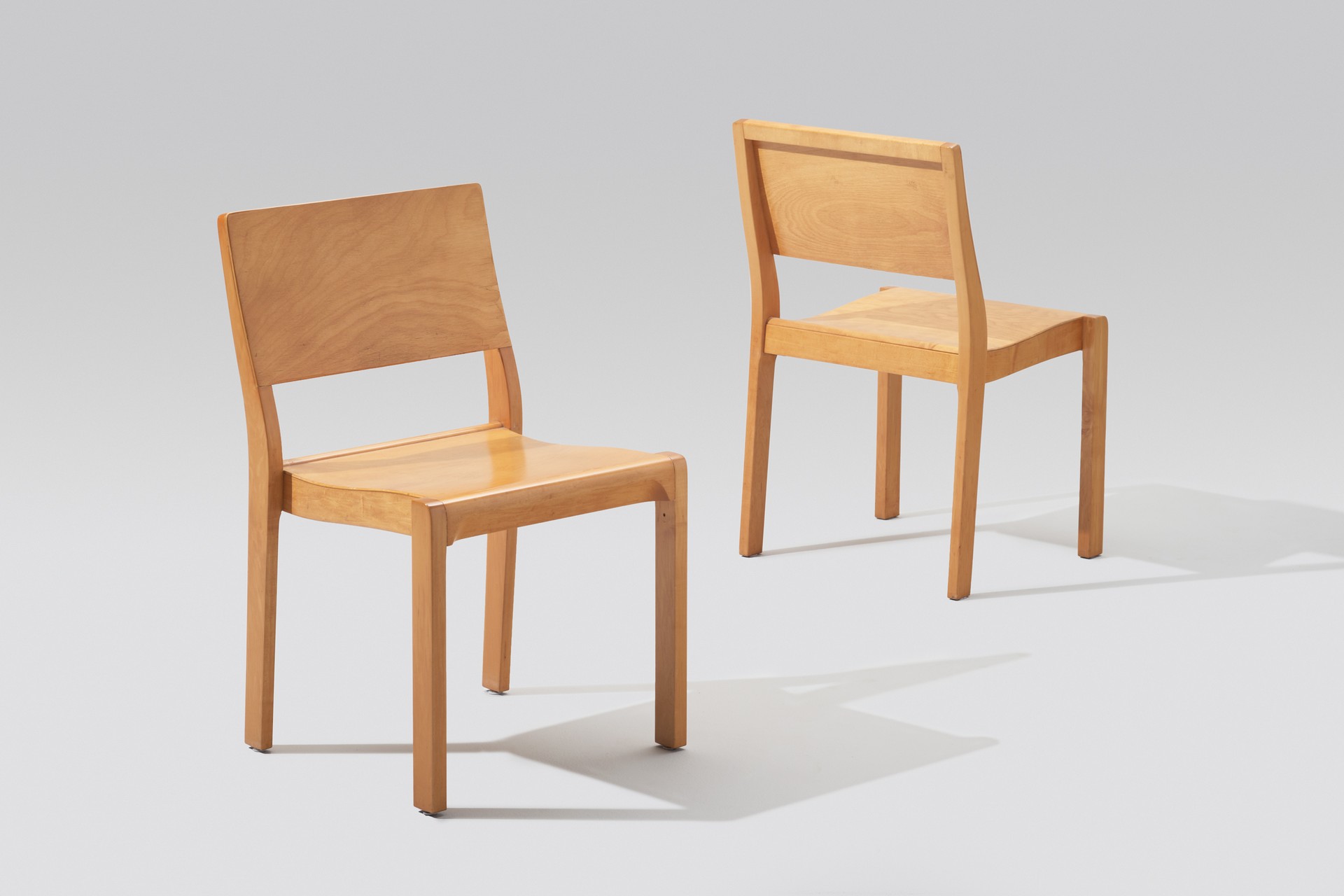 Set of Eight Stackable Dining Chairs image 3