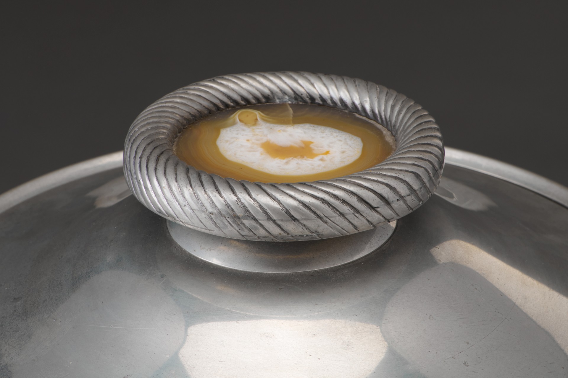Pewter Bowl With Cover image 4