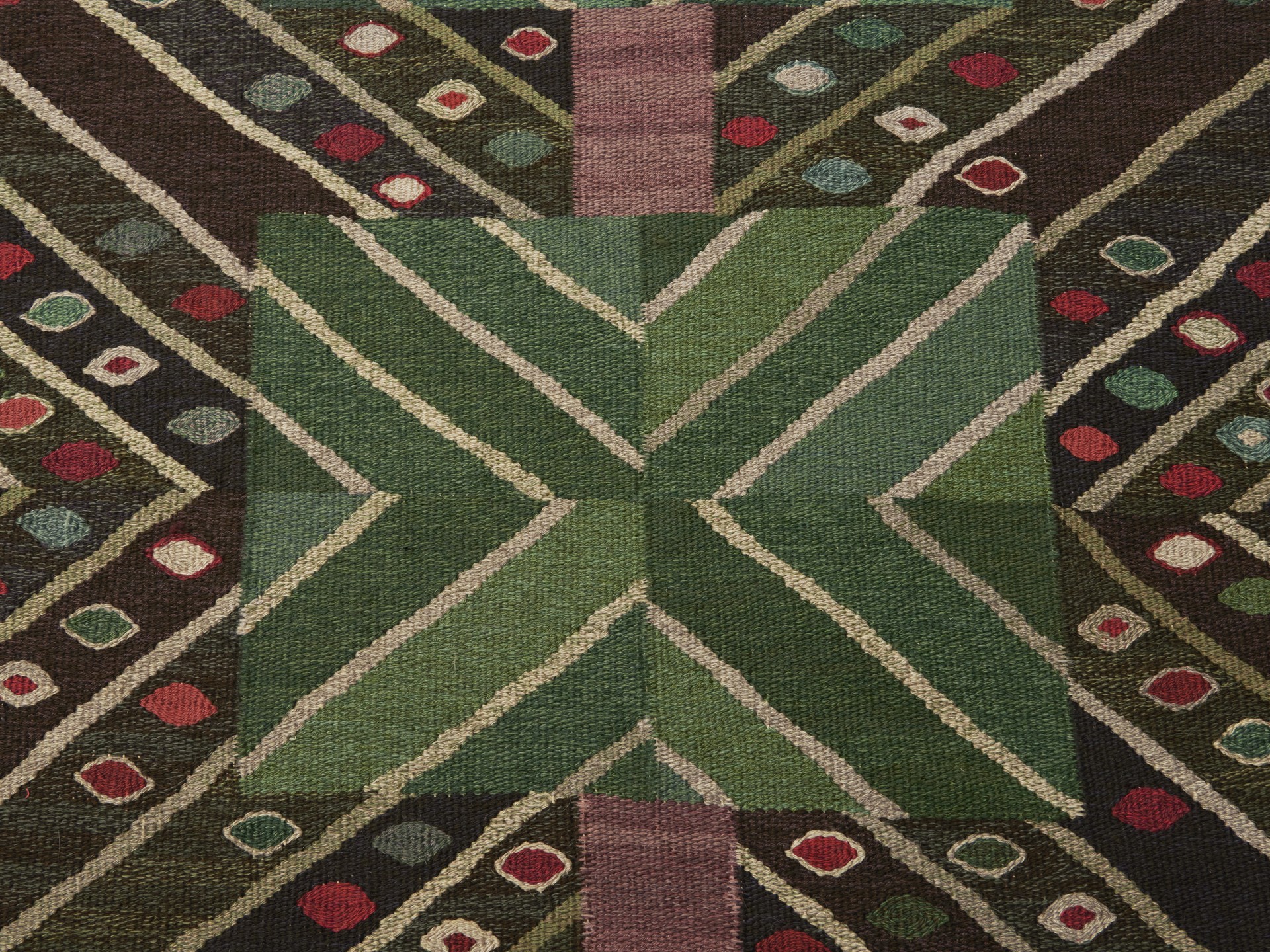'Strålar Grön' Carpet image 5