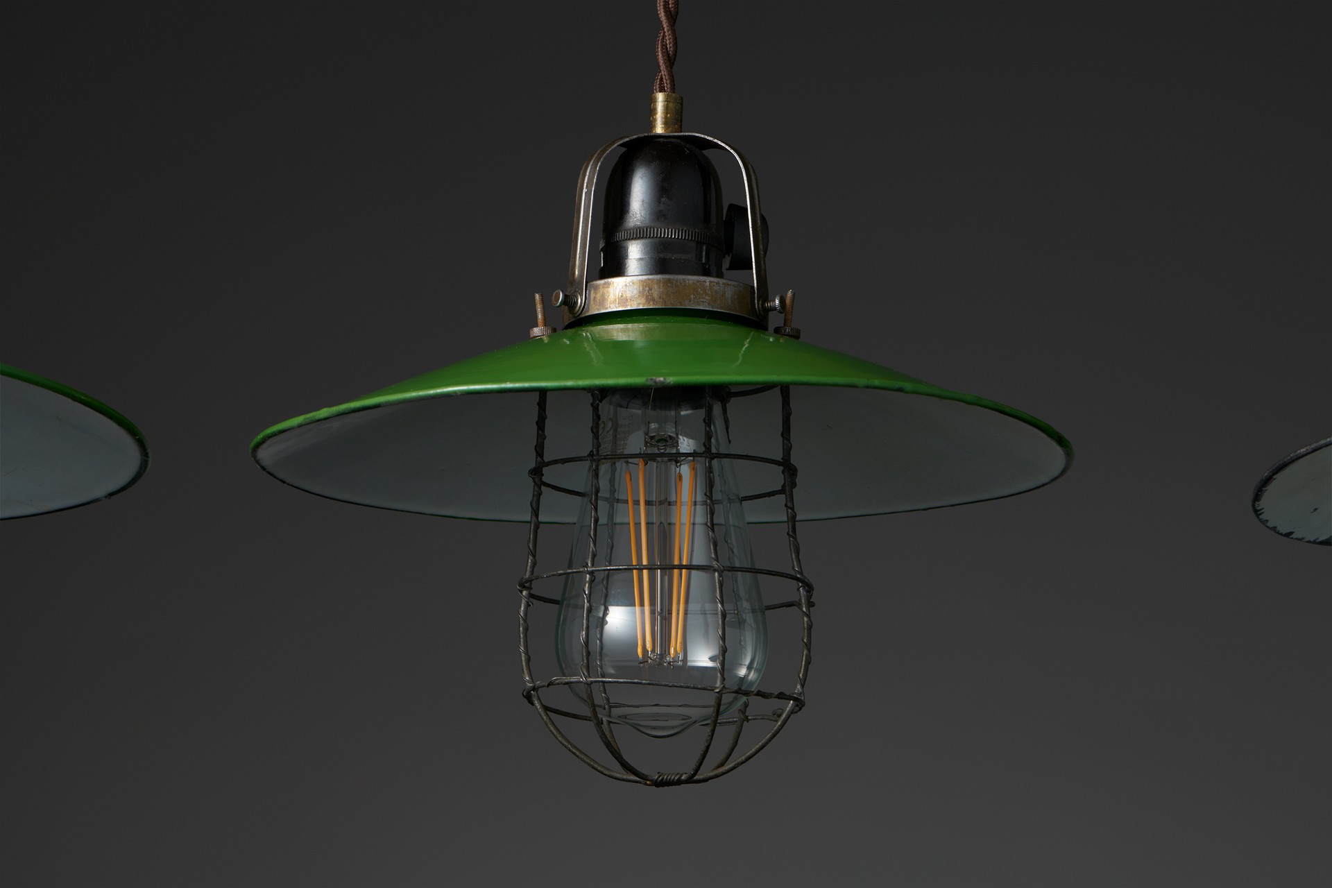 Three Industrial Ceiling Lights image 2